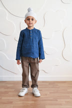 Como Linen Shirt- Blue