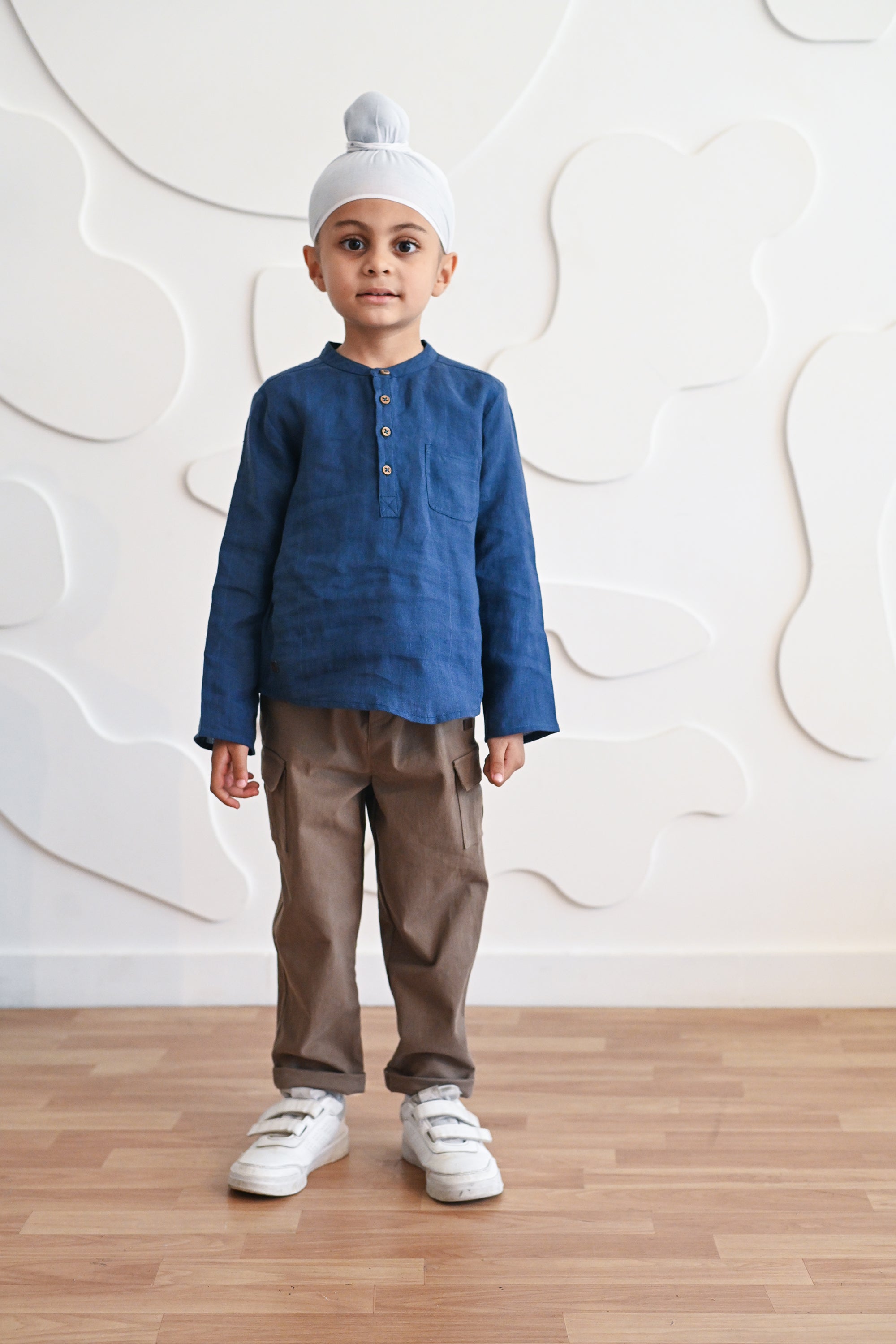Como Linen Shirt- Blue