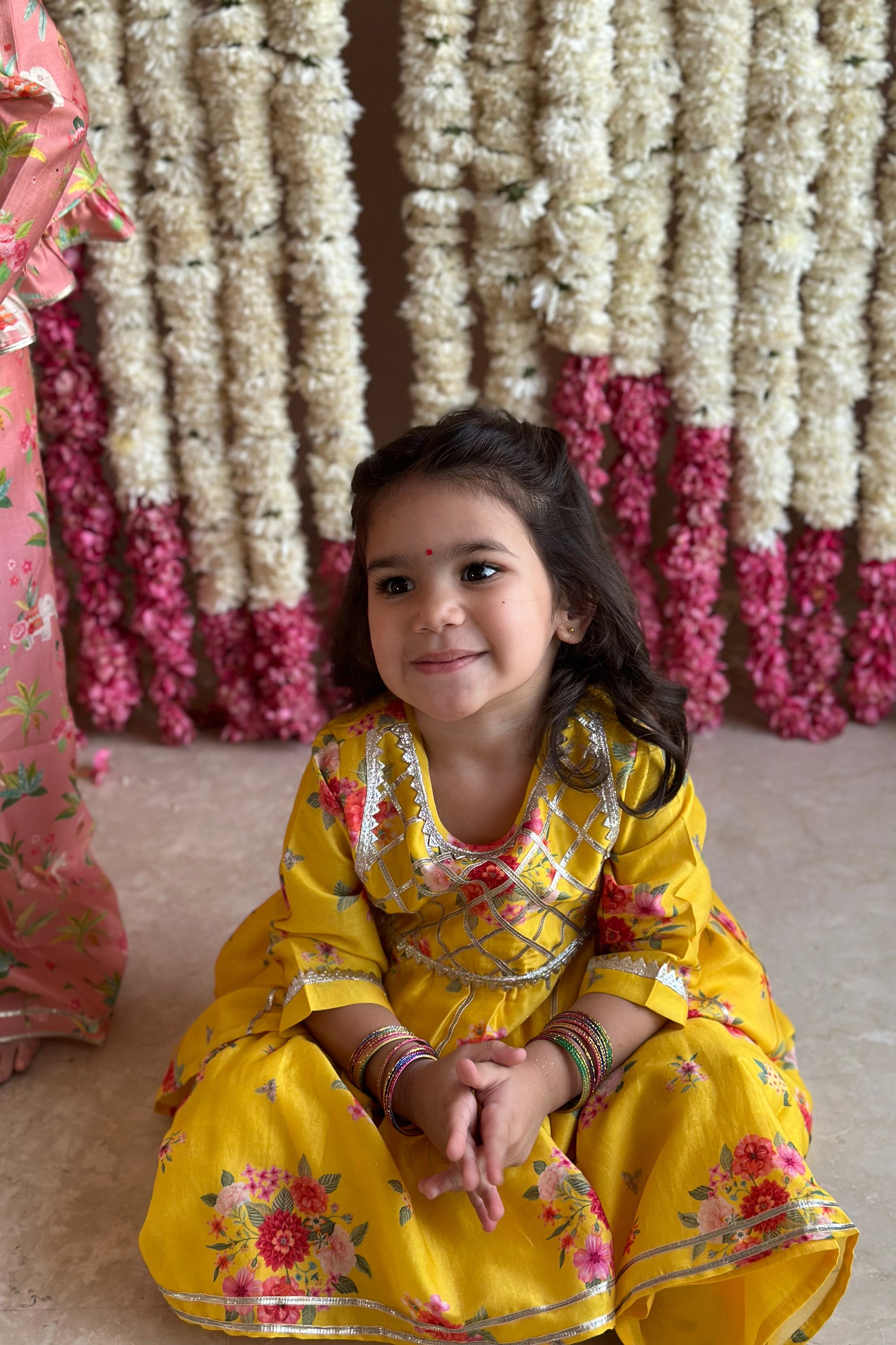 Mira Gharara Set - Sunrise Yellow Bagh
