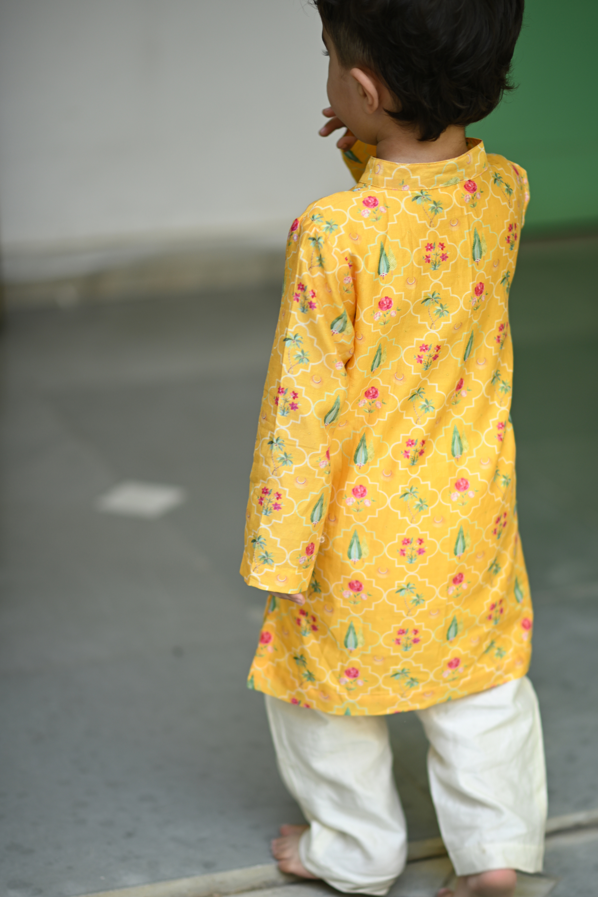 Shiv Kurta And Pyjama Set - Yellow Periyaar