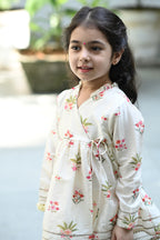 Aanya Angrakha Set - White Anaar Bagh