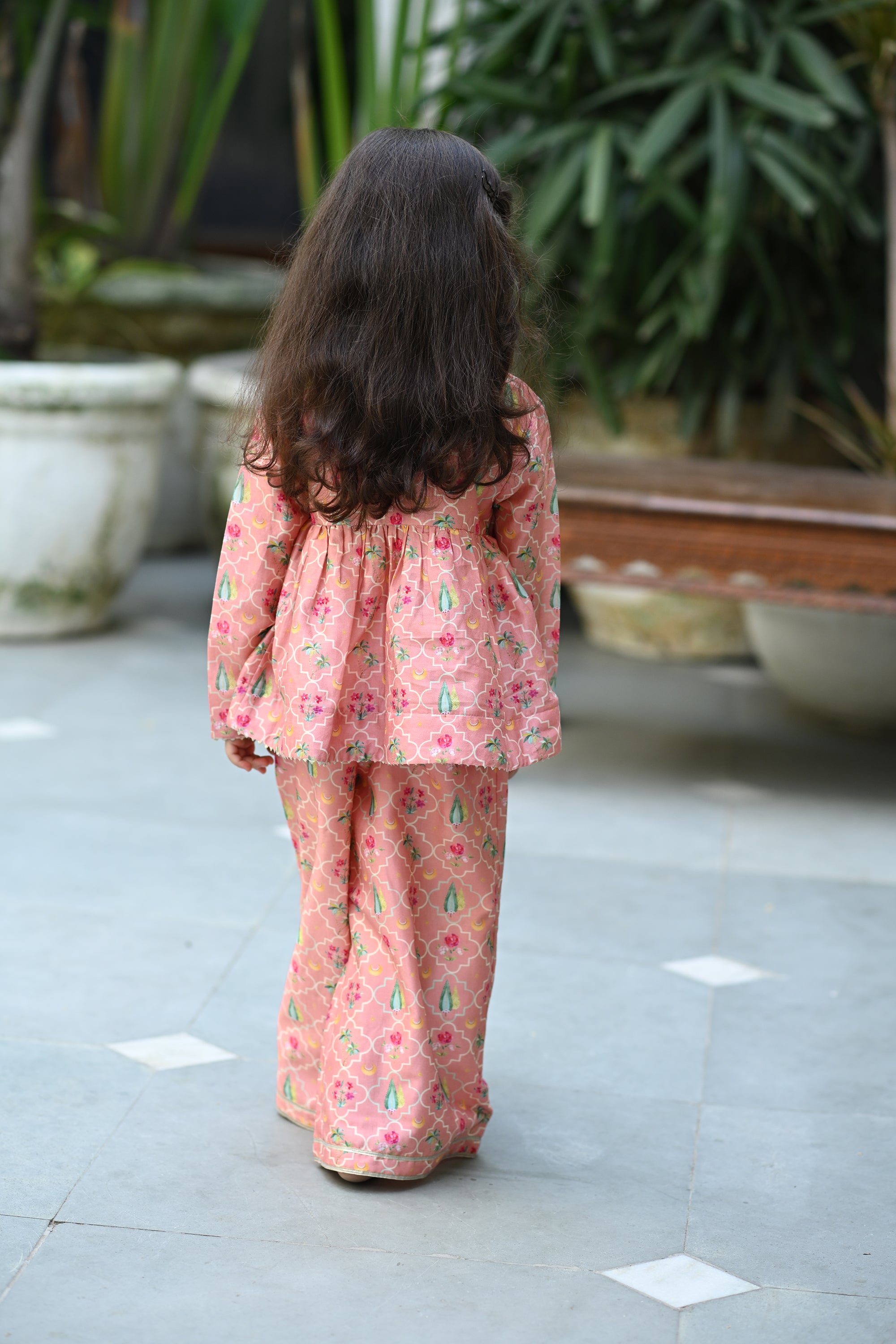 Rehmat Sharara Set - Light Pink Anaar Bagh