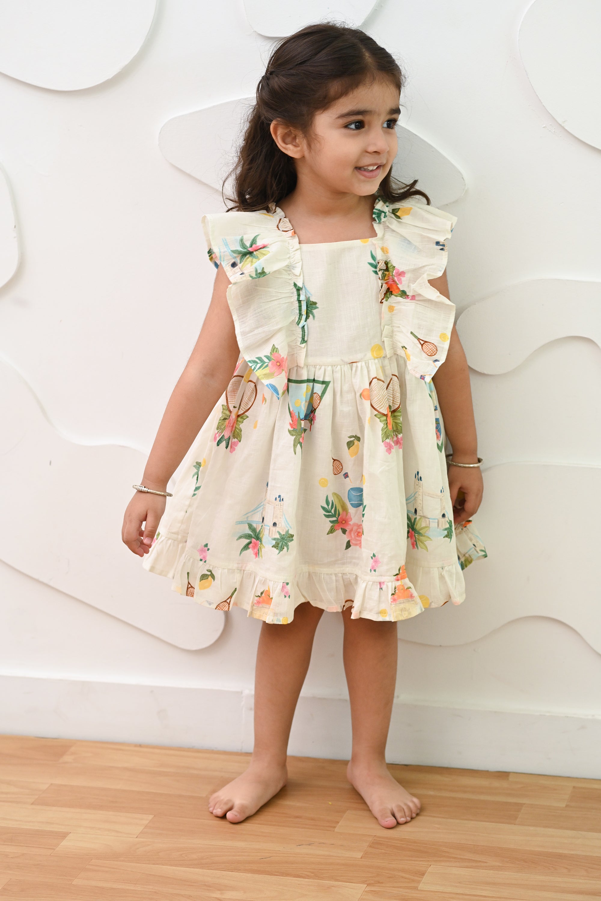 Evonne Dress - Court White