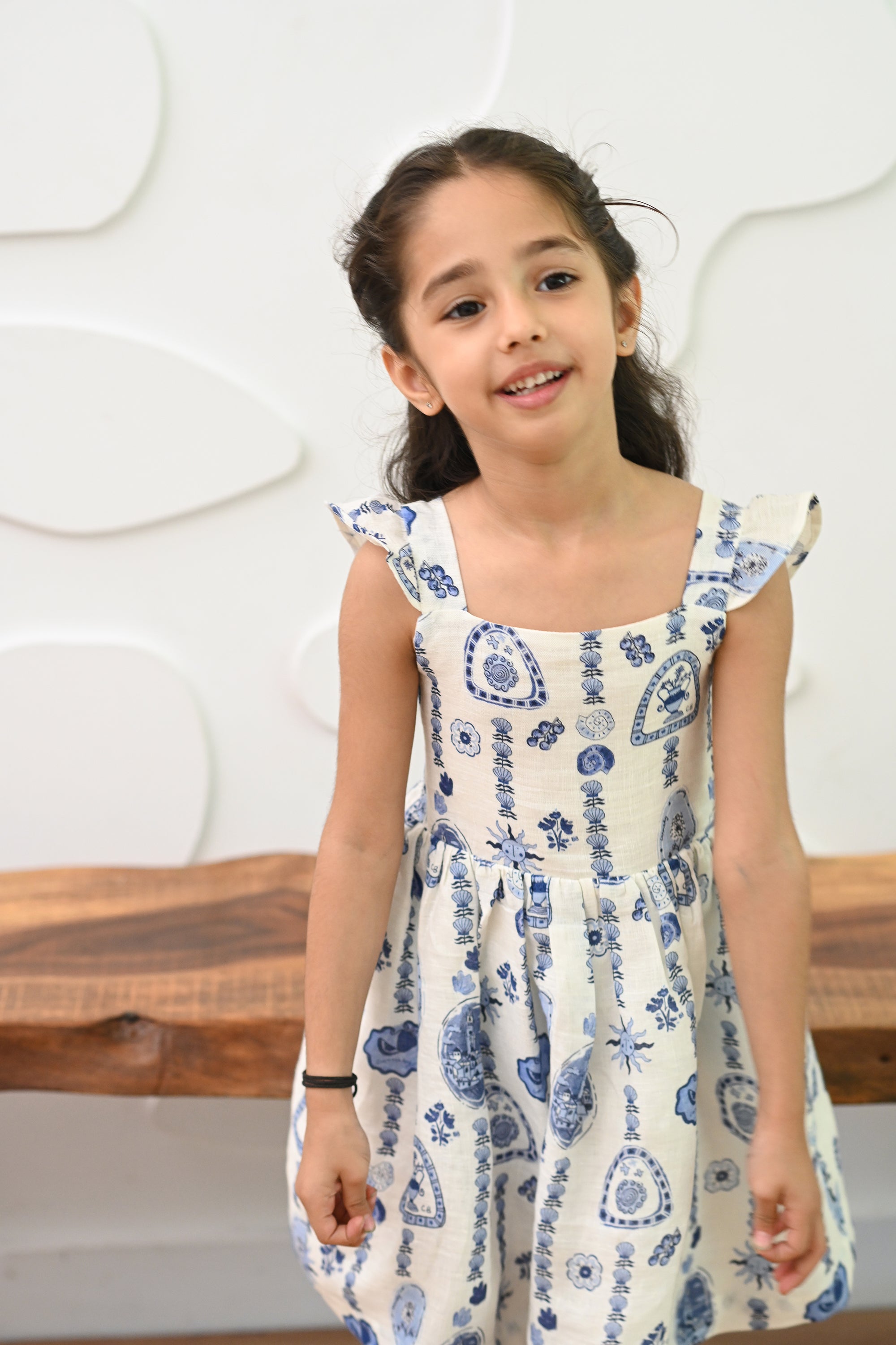 Sofi Dress- Mykonos Mosaic Blue