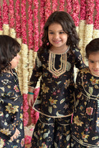 Tara Gharara Set - Eclipse Sanobar Chintz