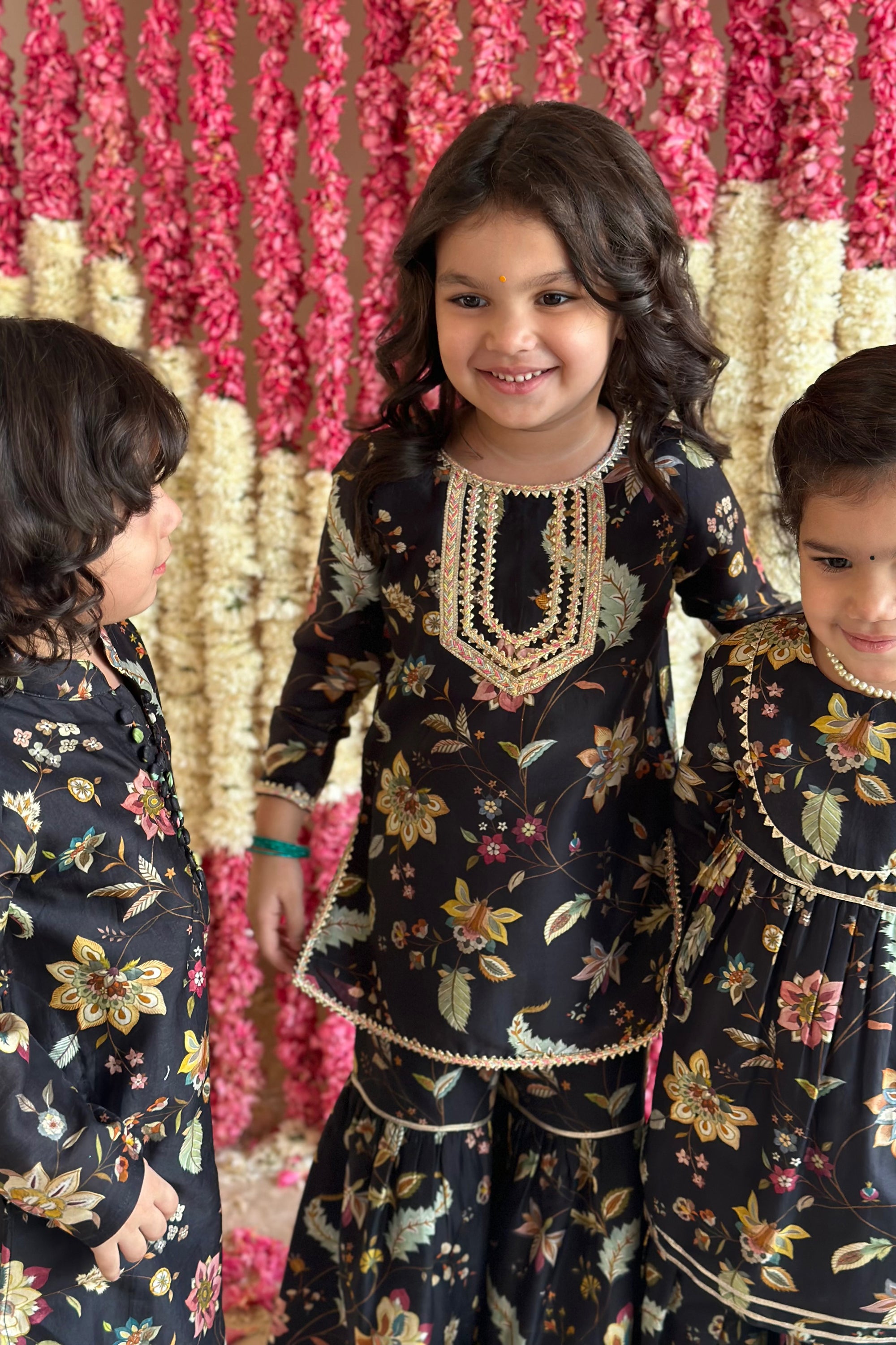 Tara Gharara Set - Eclipse Lotus Cascade
