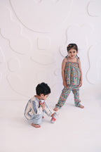 Sophie Handsmocked Set - Tropic Fronds