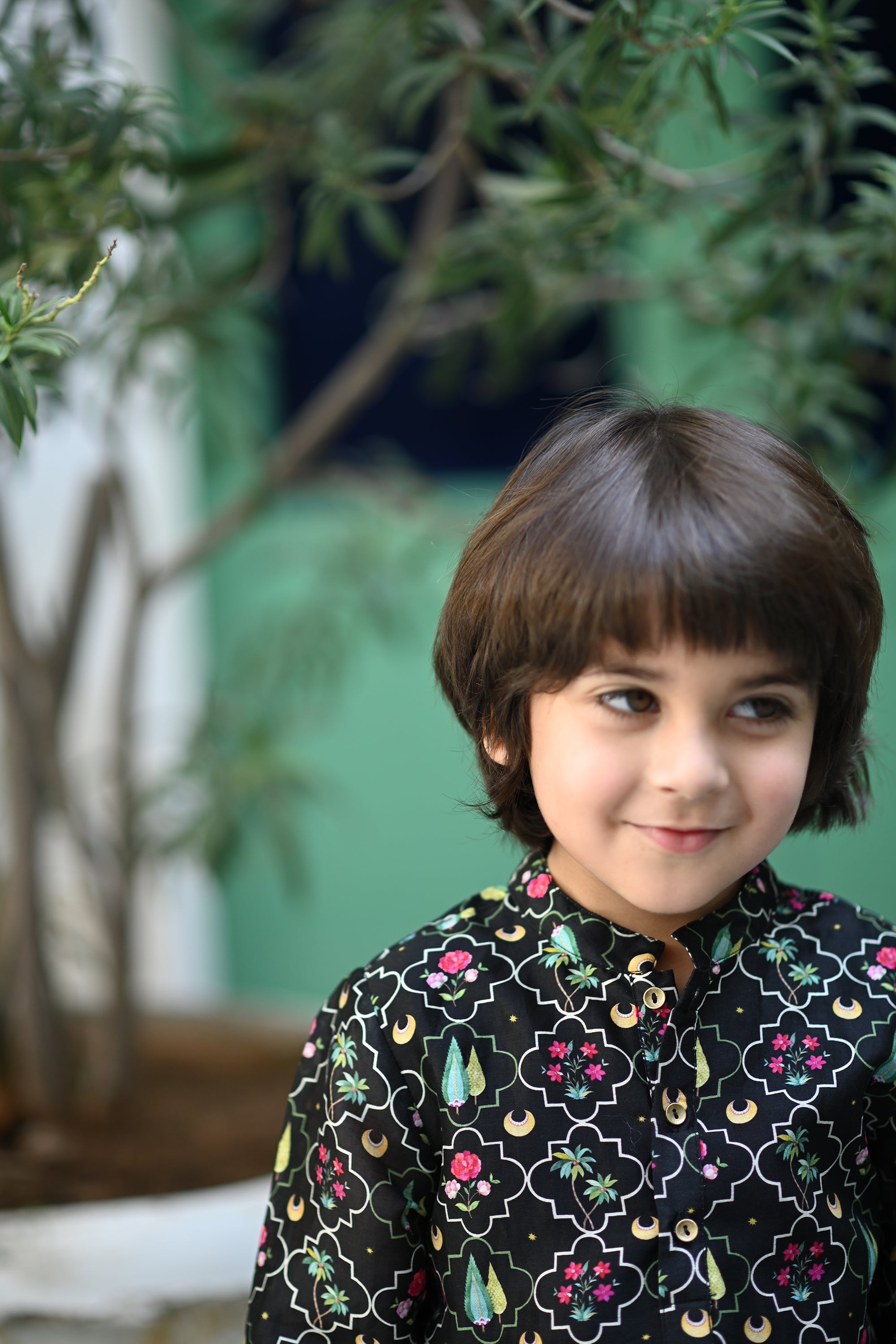 Arsh Kurta And Pyjama Set- Black Periyaar