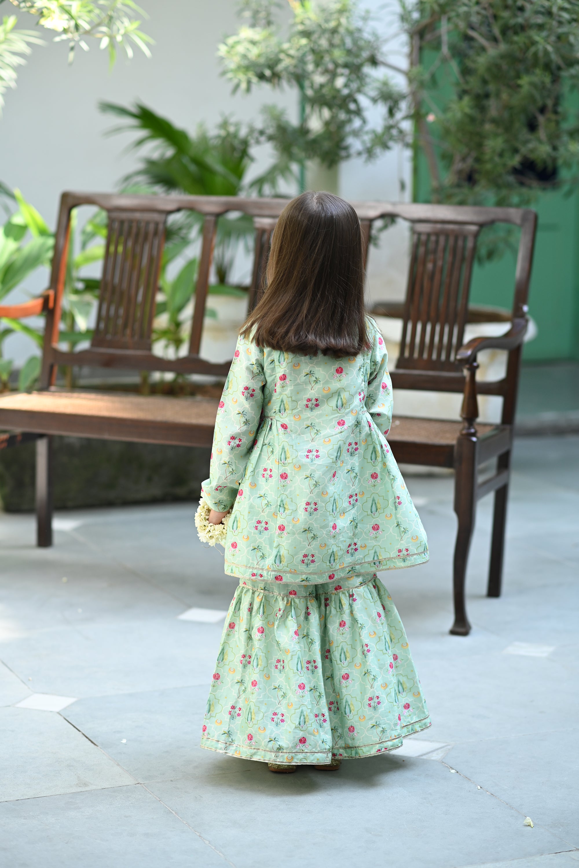 Divya Angrakha Set - Light Mint Periyaar