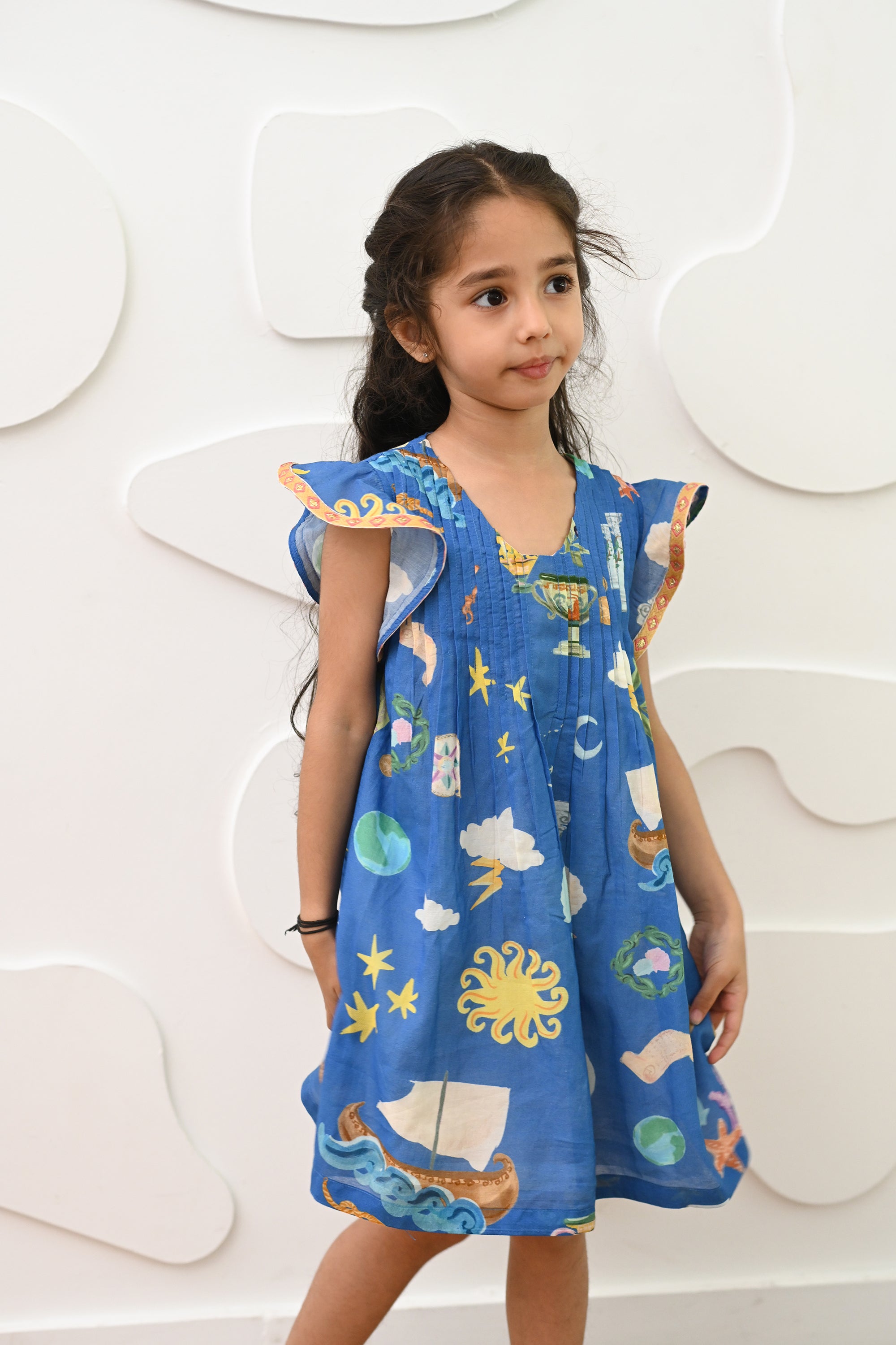 Lilo Dress- Santorini Blue