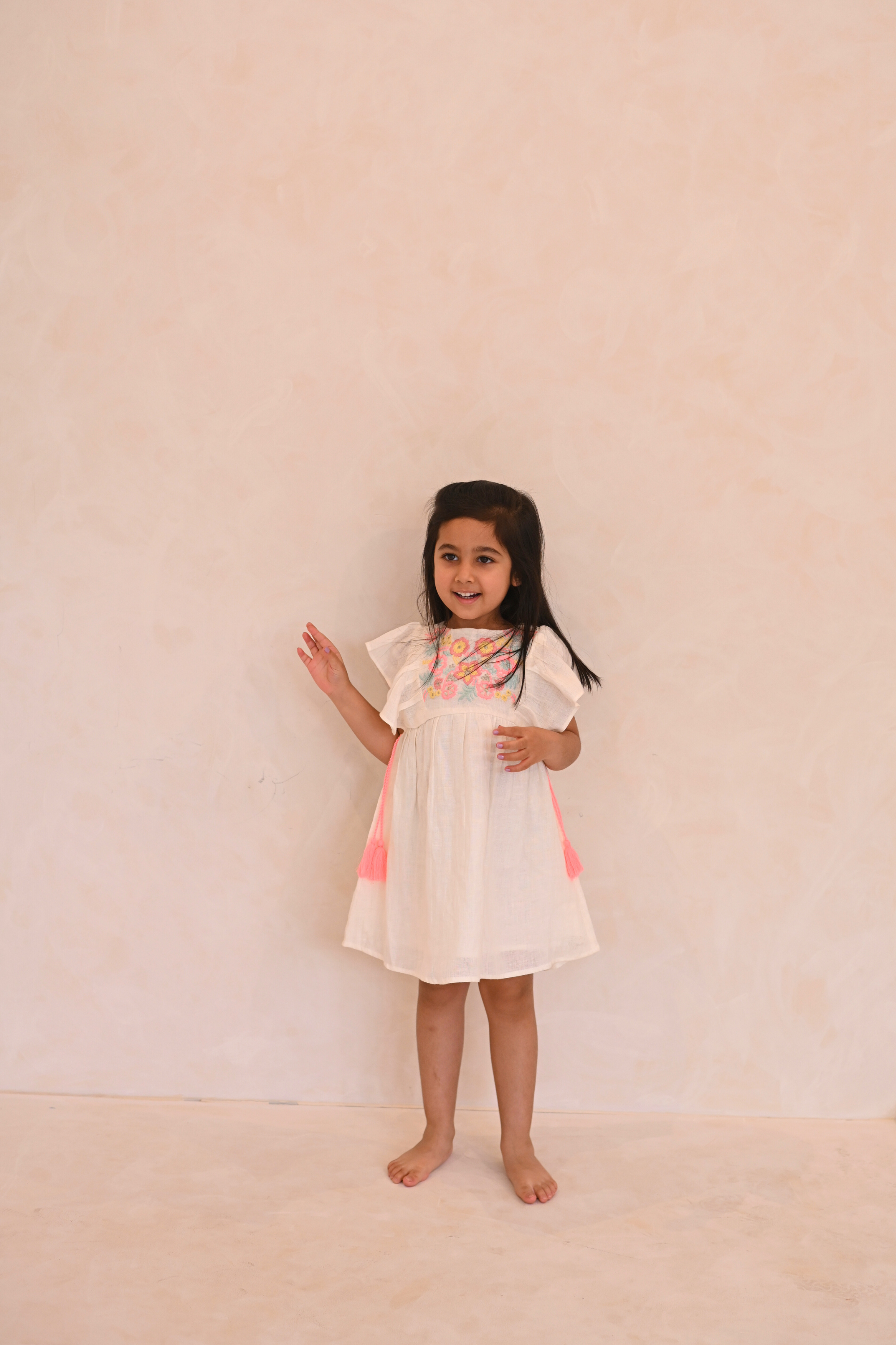 Nora Dress - Embroidered Linen