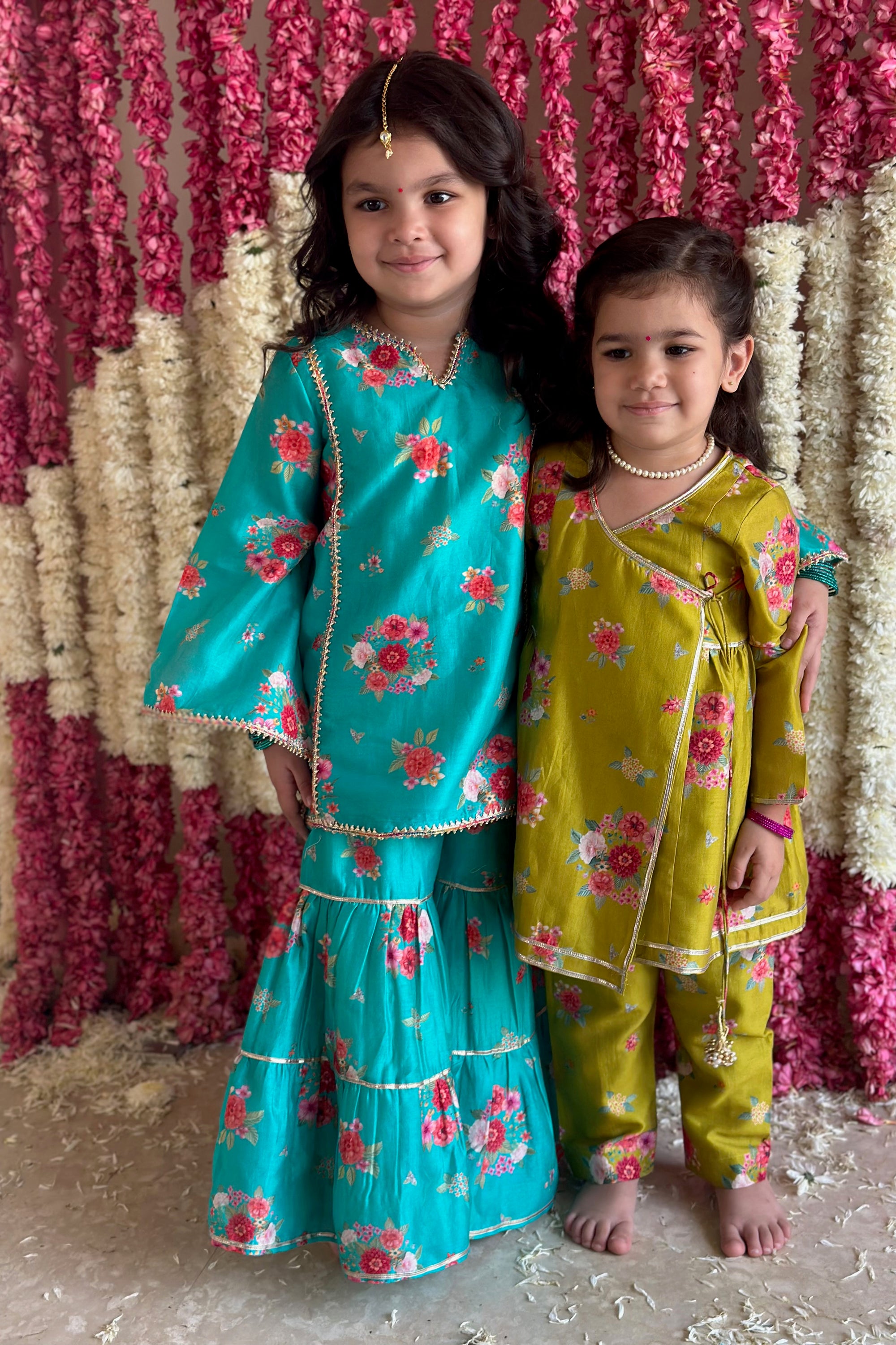 Inaaya Sharara Set - Turqouise Bagh