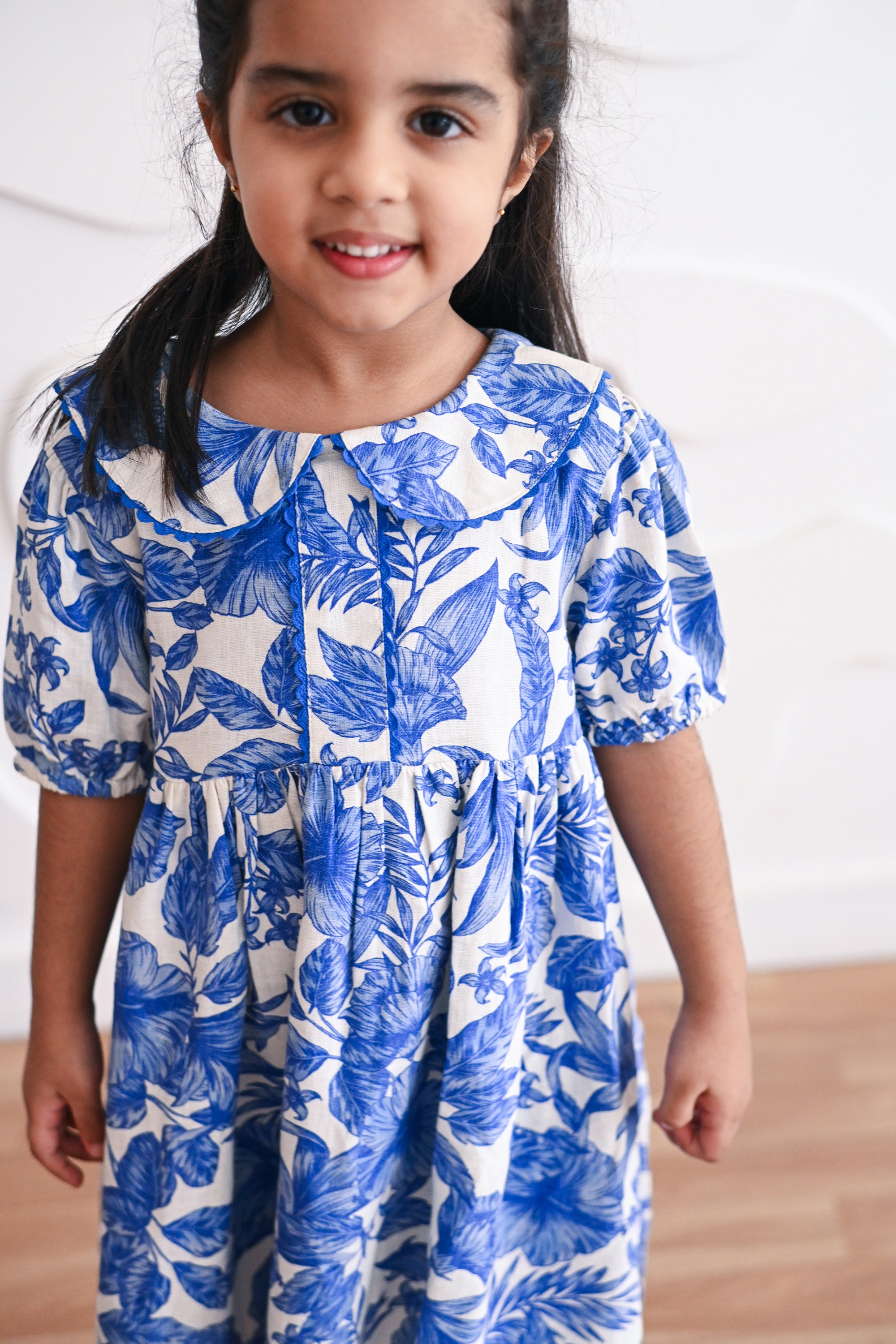 Hannah Dress - Sapphire Blossoms