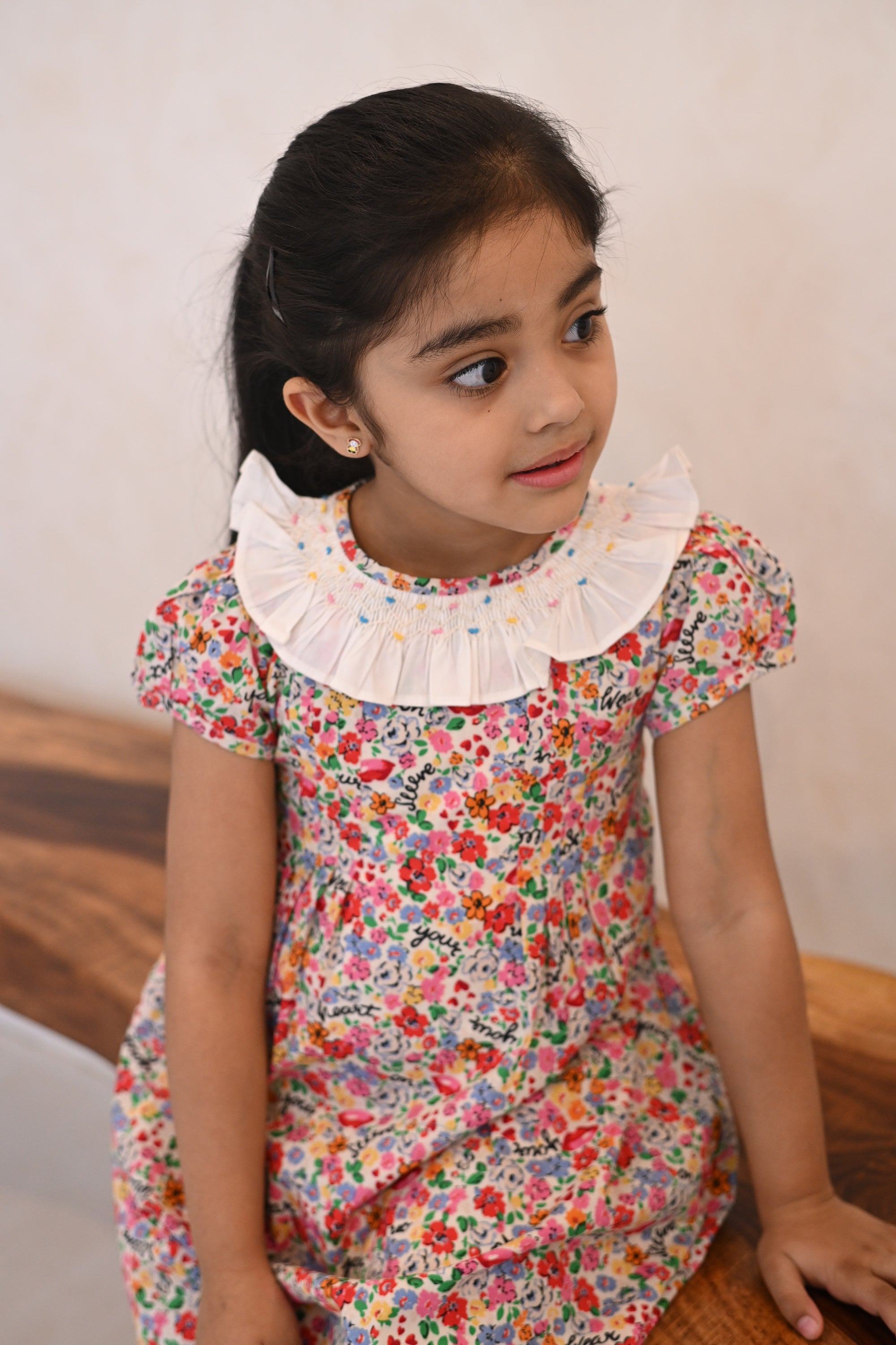 Ava Dress-Red Disty Floral