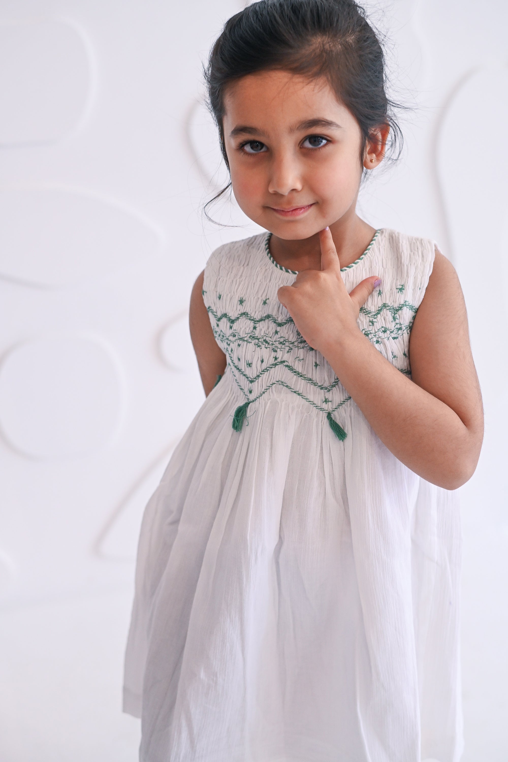 Rory Handsmoked Dress - Green