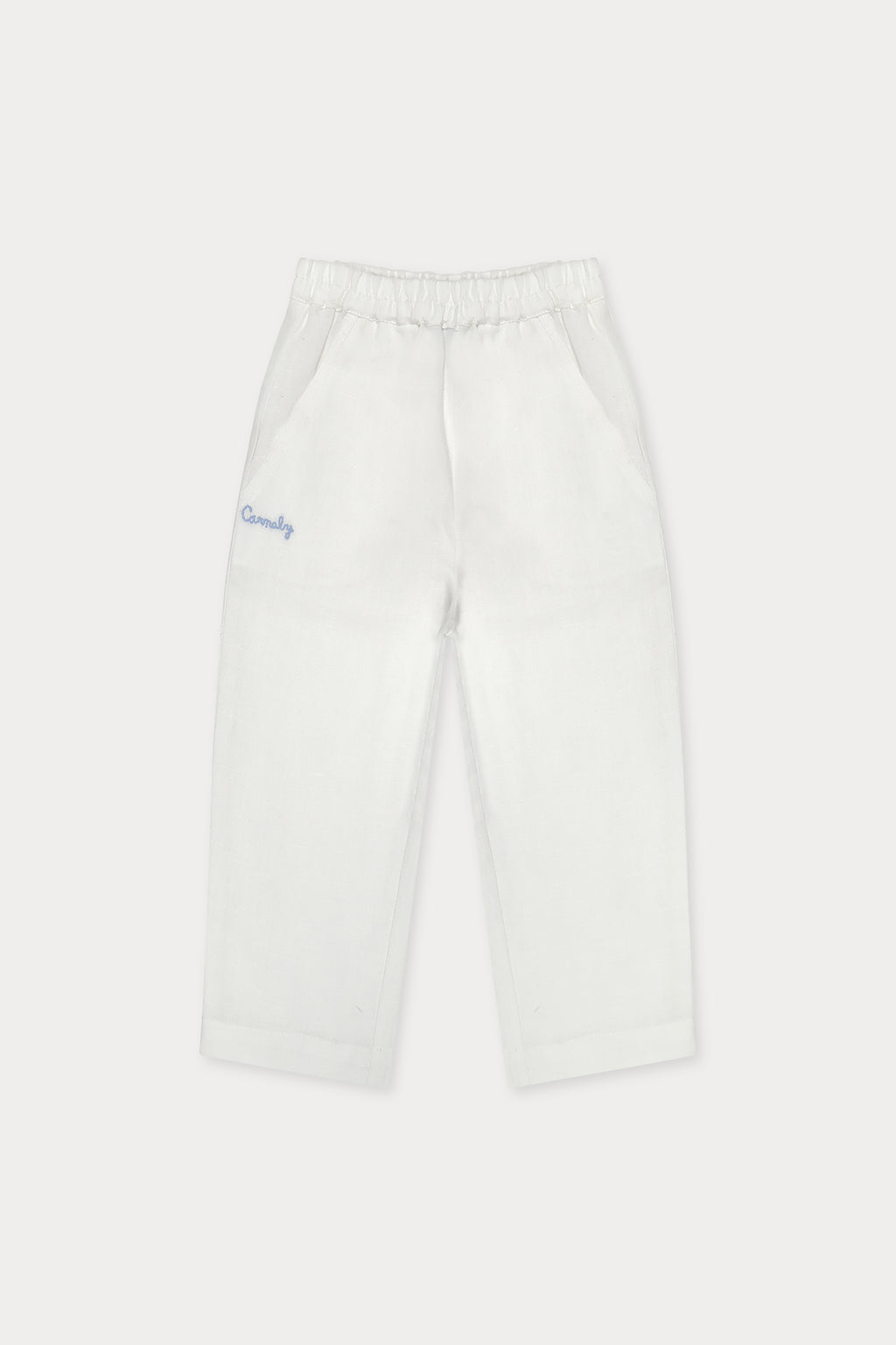 Liam Trouser - White Linen