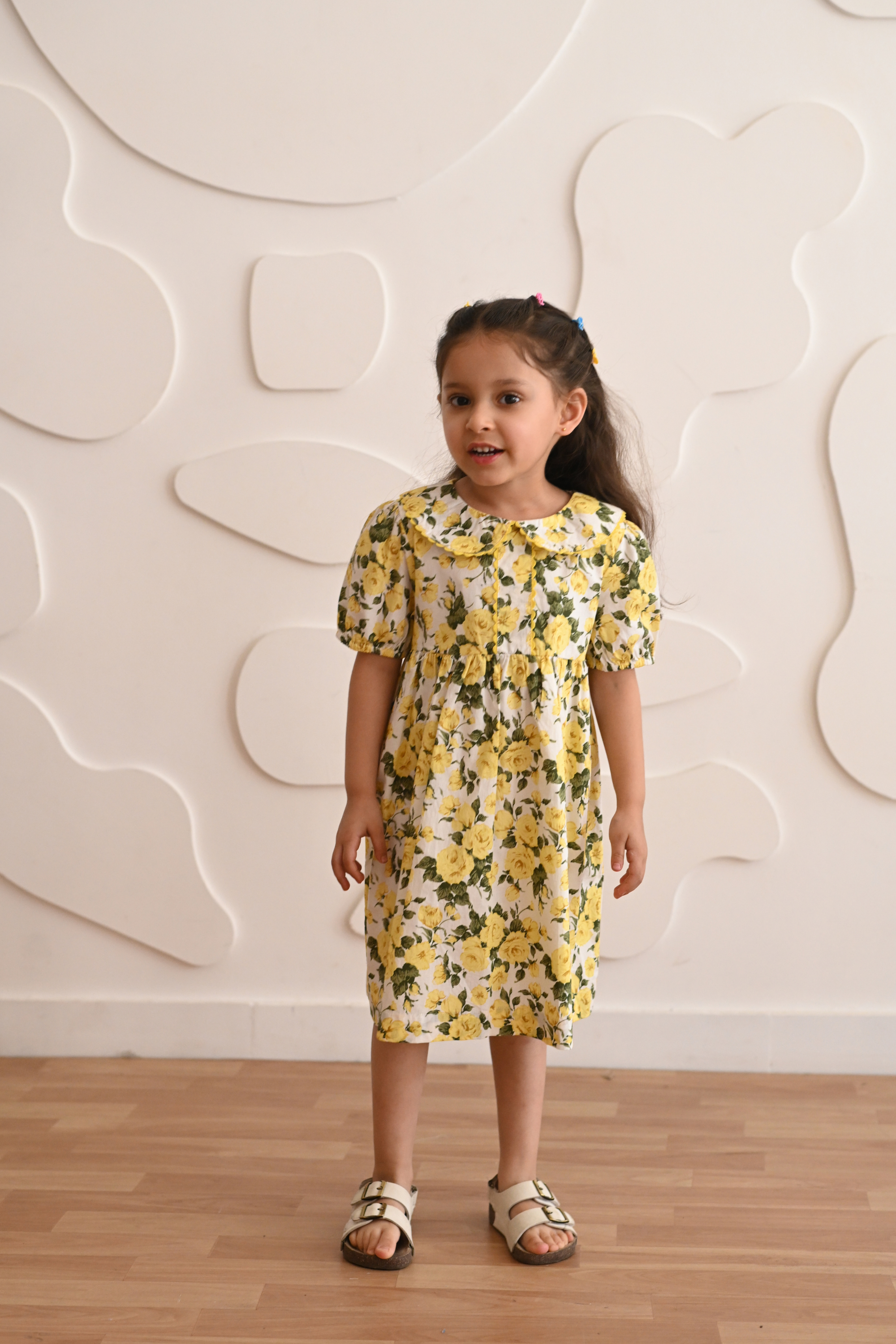 Hannah Dress - Yellow Rose
