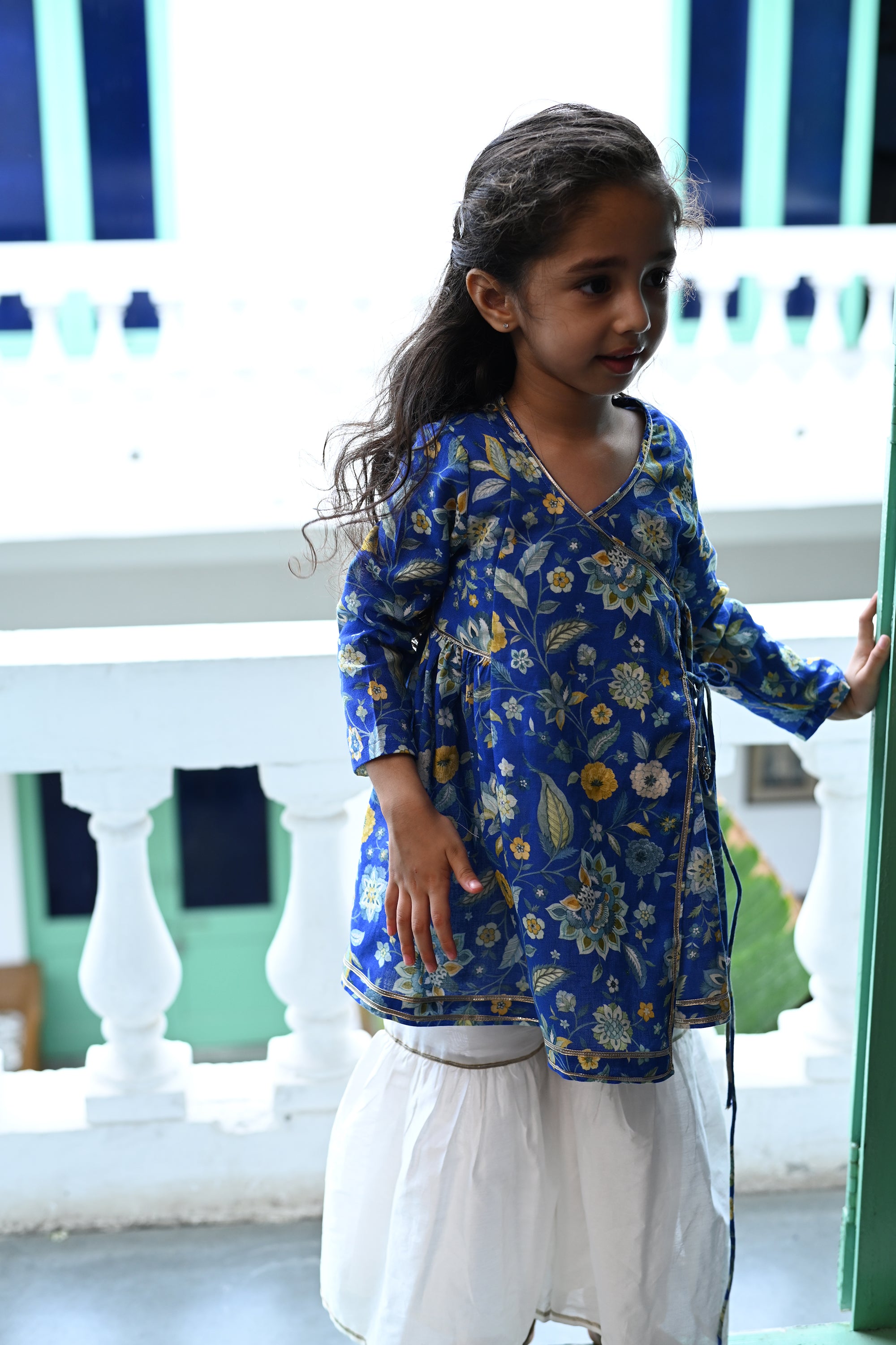 Zina Set - Royal Blue Farah Bagh