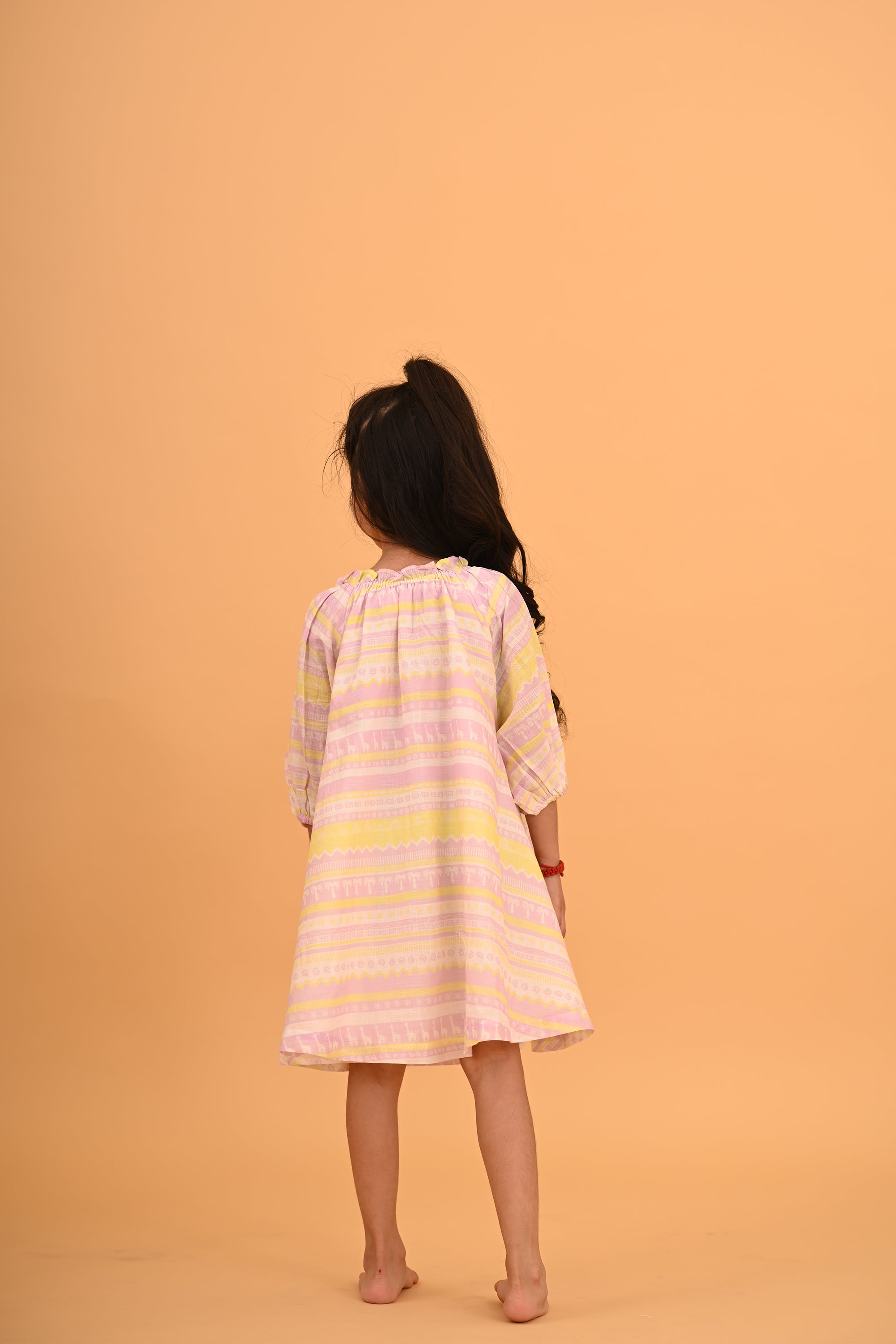 Julia Dress- PInk Giraffe