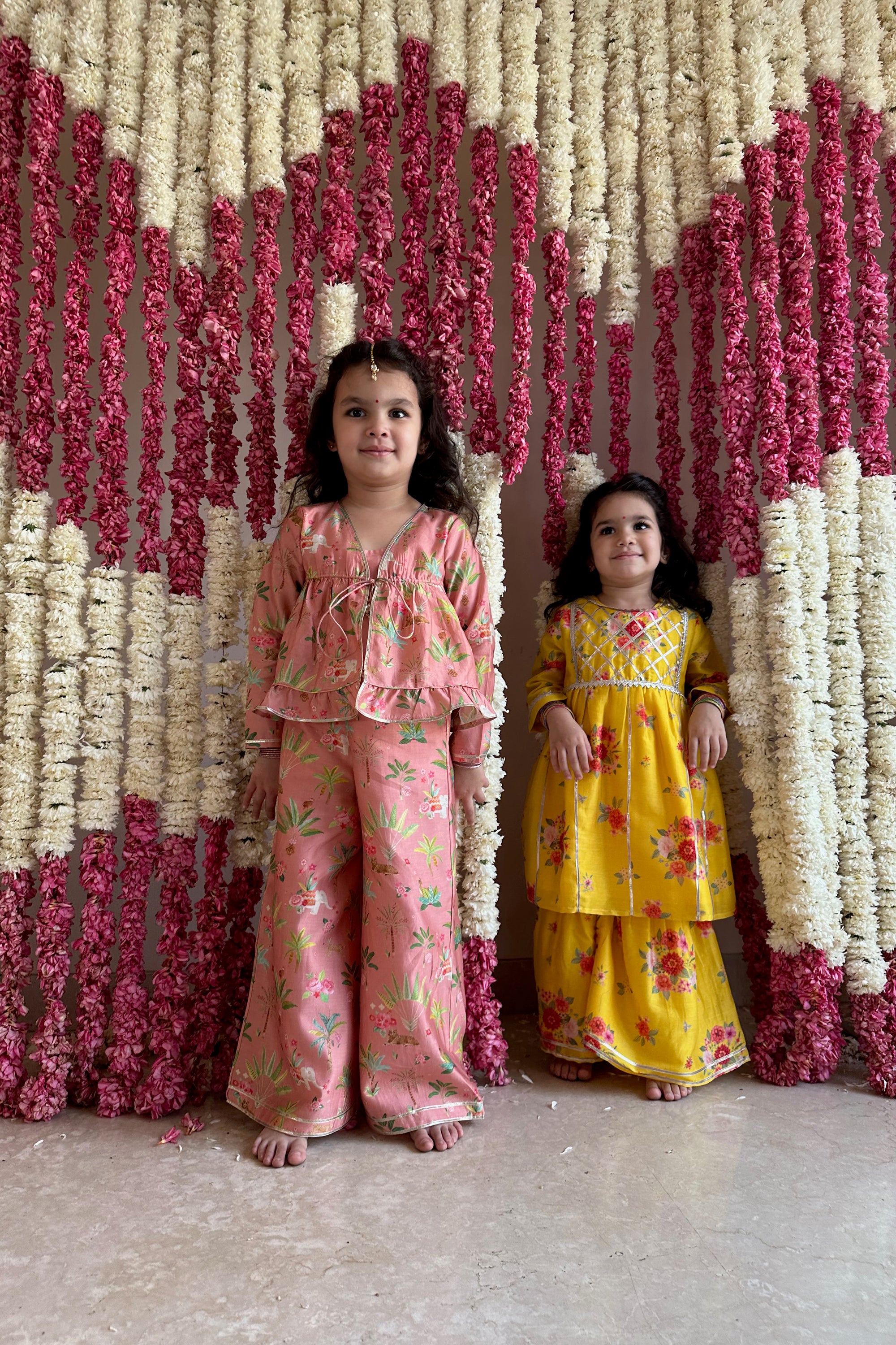 Mira Gharara Set - Sunrise Yellow Bagh