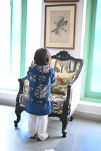 Fateh Bandhi Set- Navy Haathi Chintz
