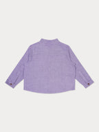 Leo Shirt- Purple Stripe