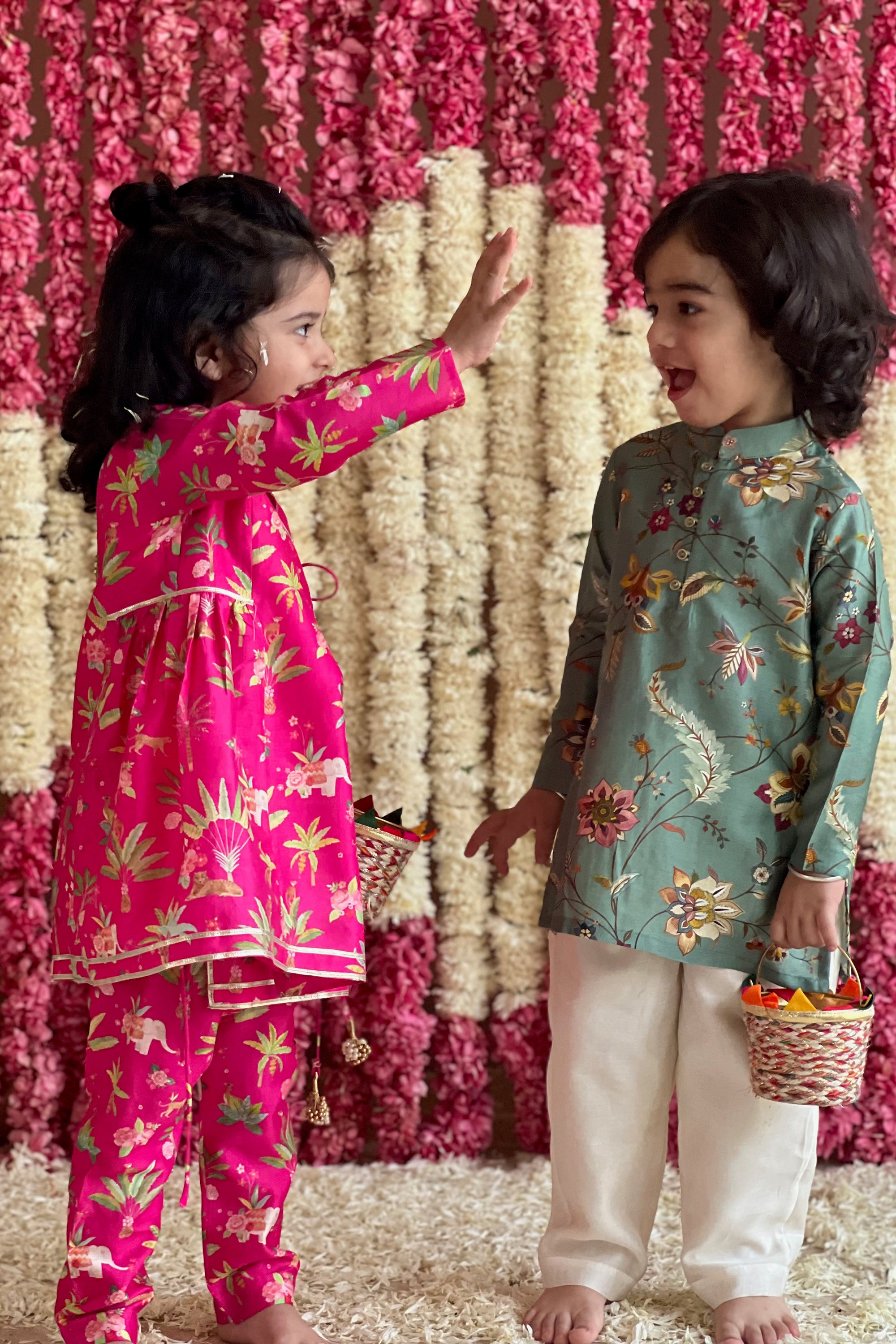 Amrit Sharara  Set - Fushia Sher Bagh