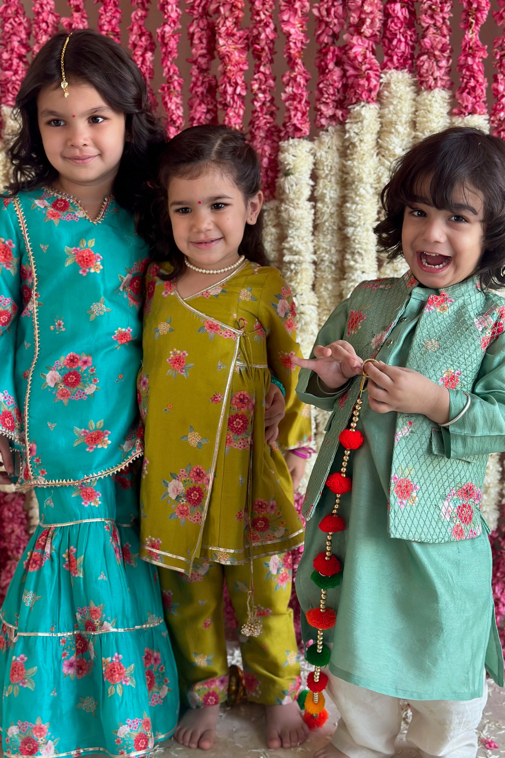 Inaaya Sharara Set - Turqouise Bagh