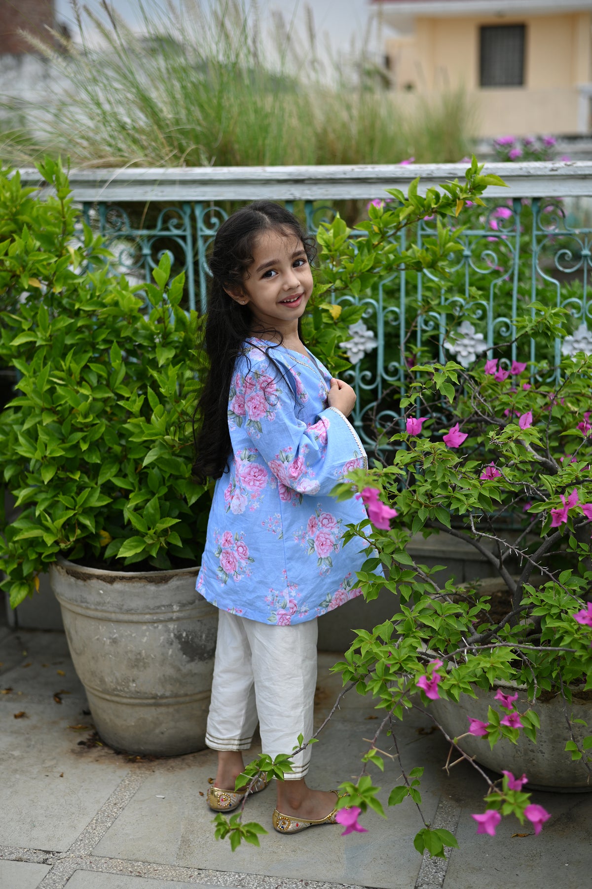 Trisha Set-True Blue Floral Bunch