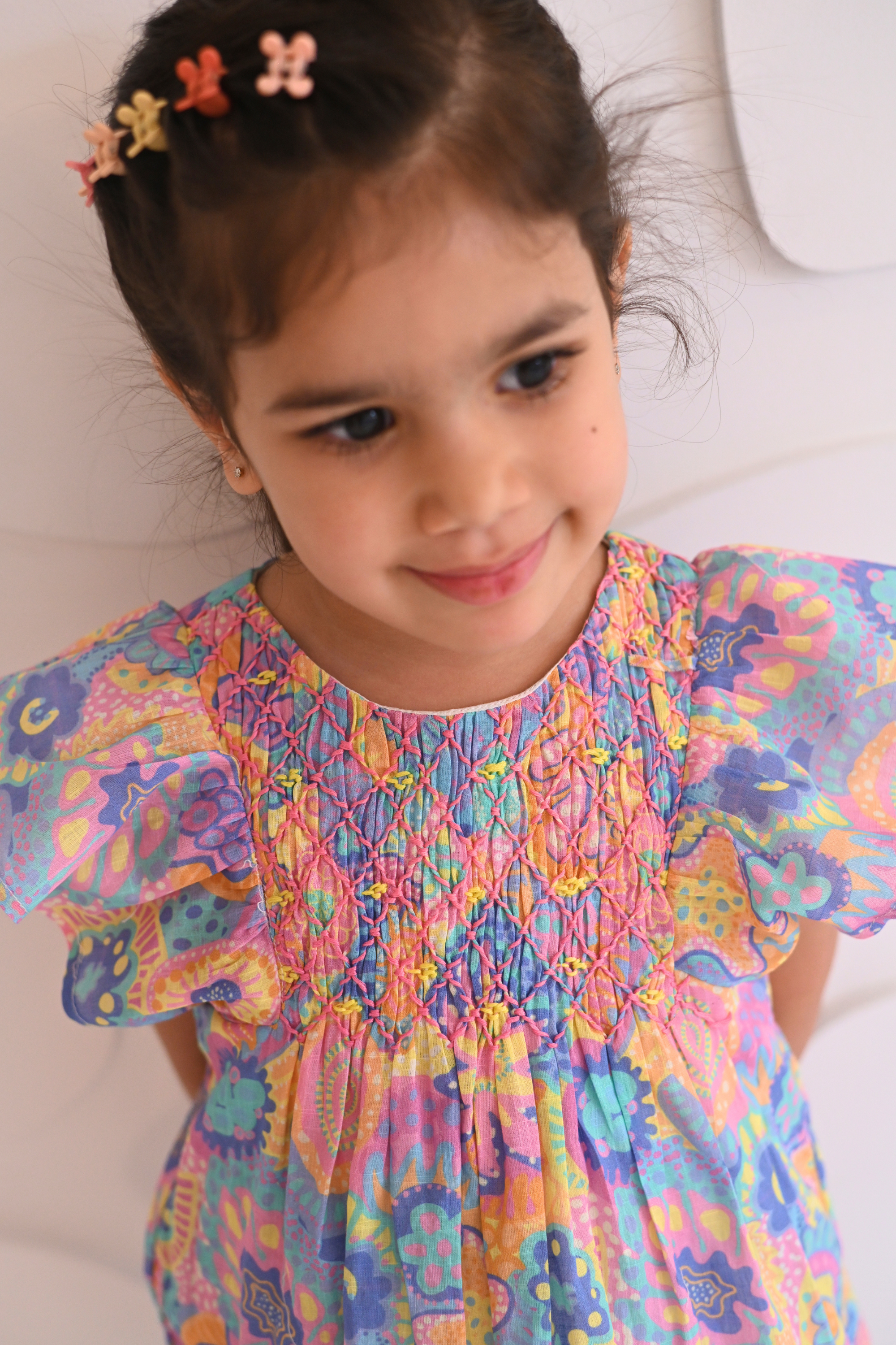 Cassidy Blouse - Rainbow Sorbet