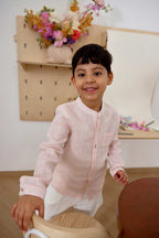 Grahame Shirt - Rosebud & Check