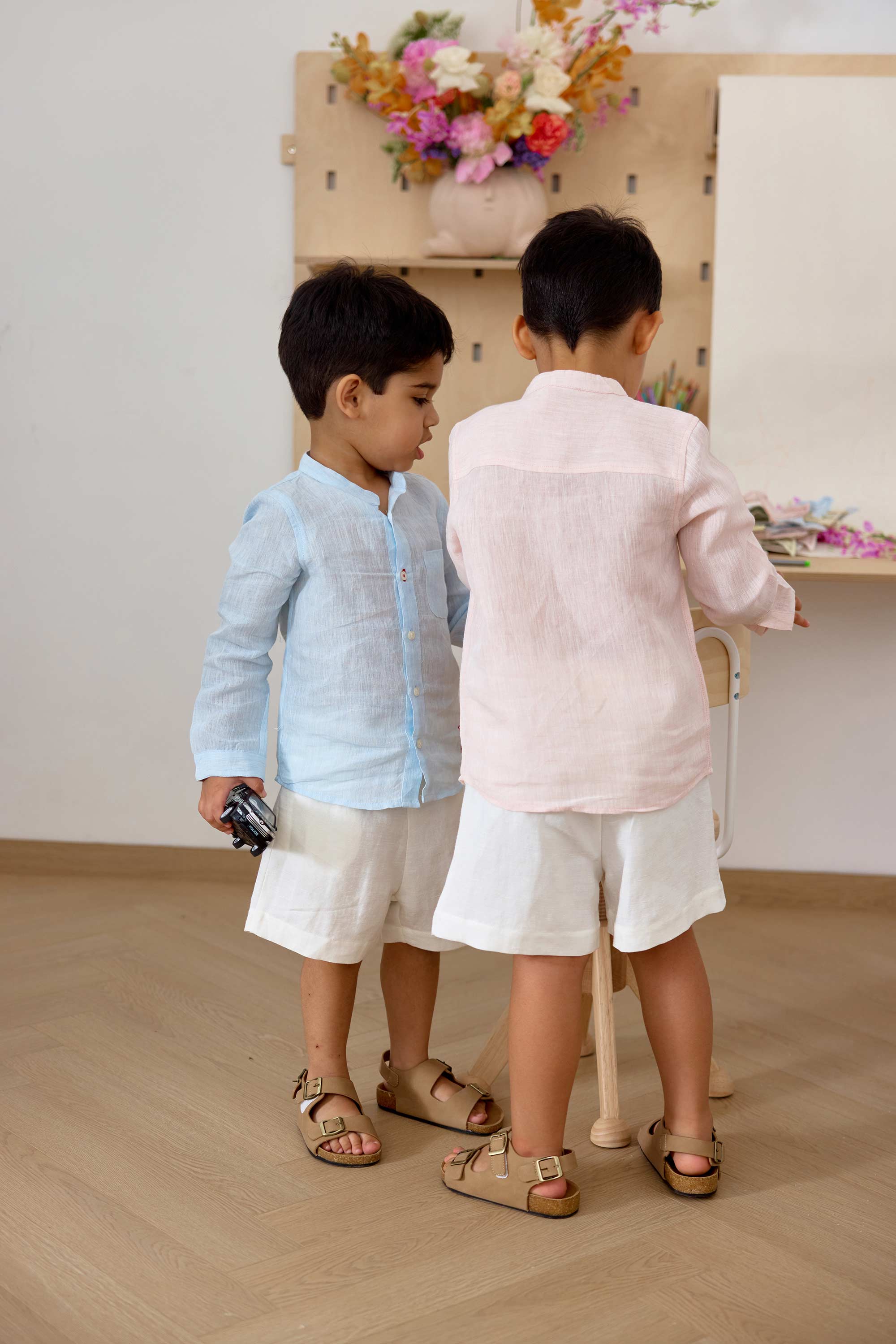 Grahame Shirt - Cornflower & Check