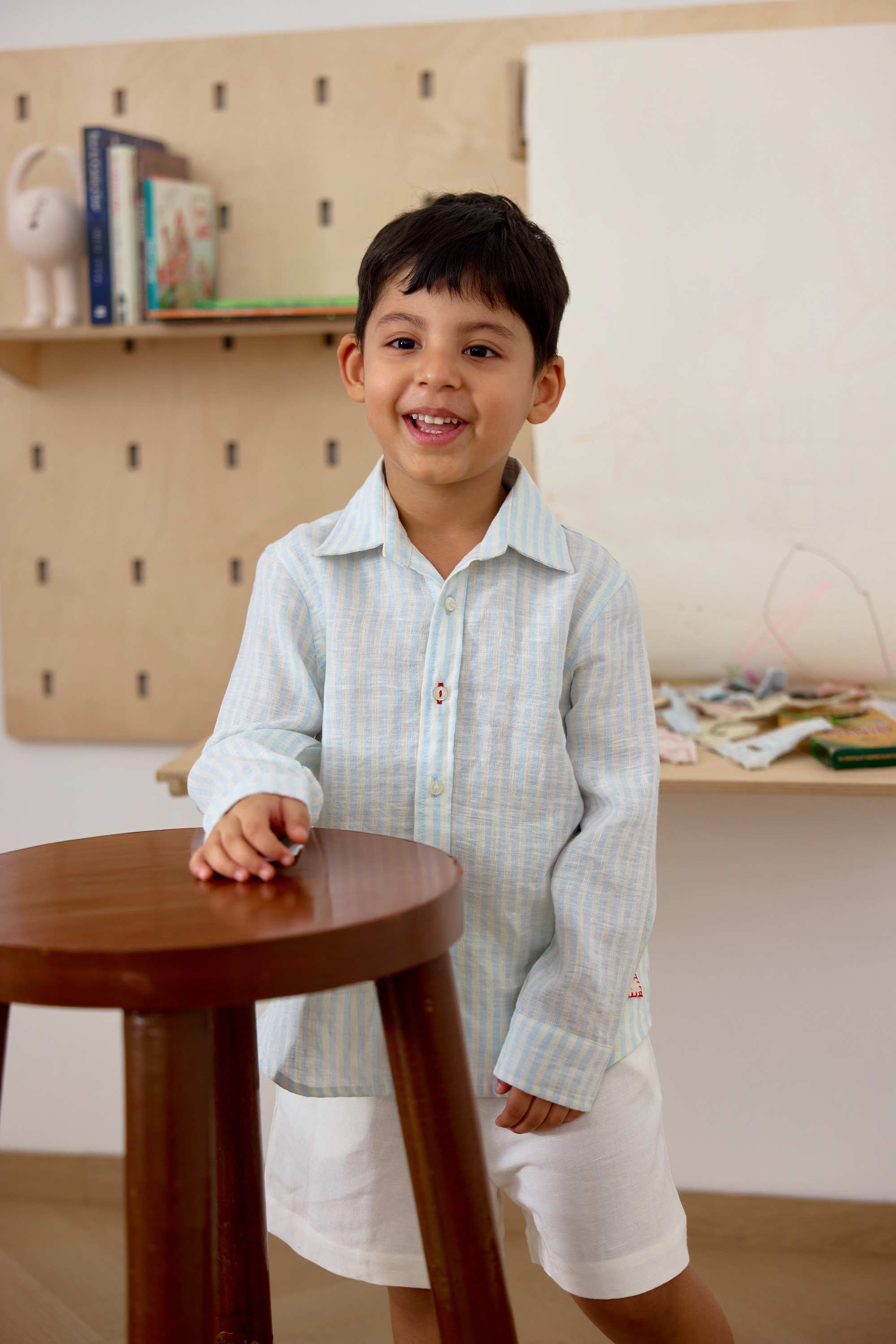Kipling Shirt - Coastal Ticking