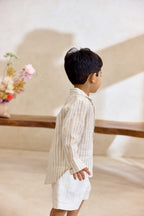 Grahame Shirt - Sand & Check