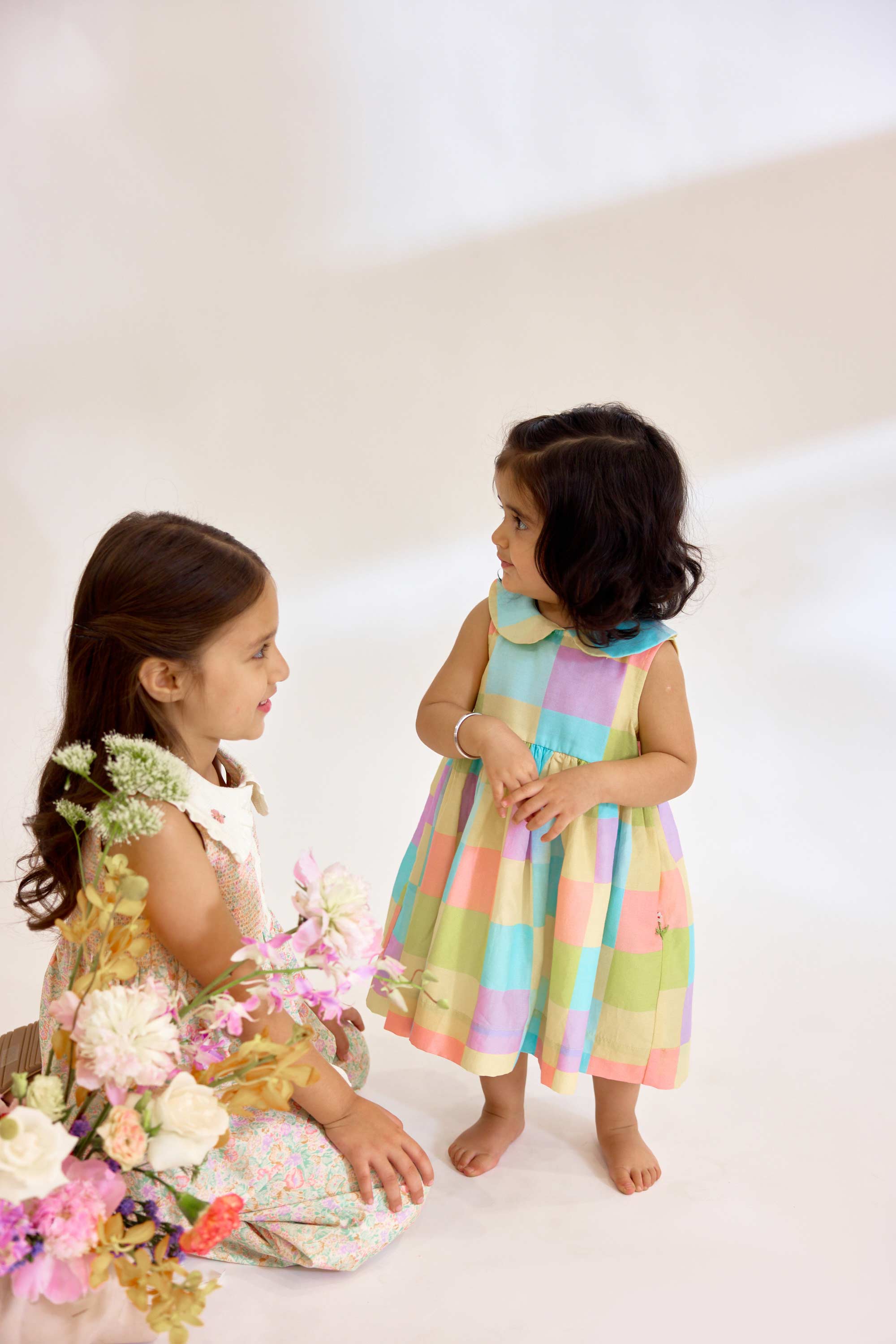 Sfumato Dress - Pastel Check