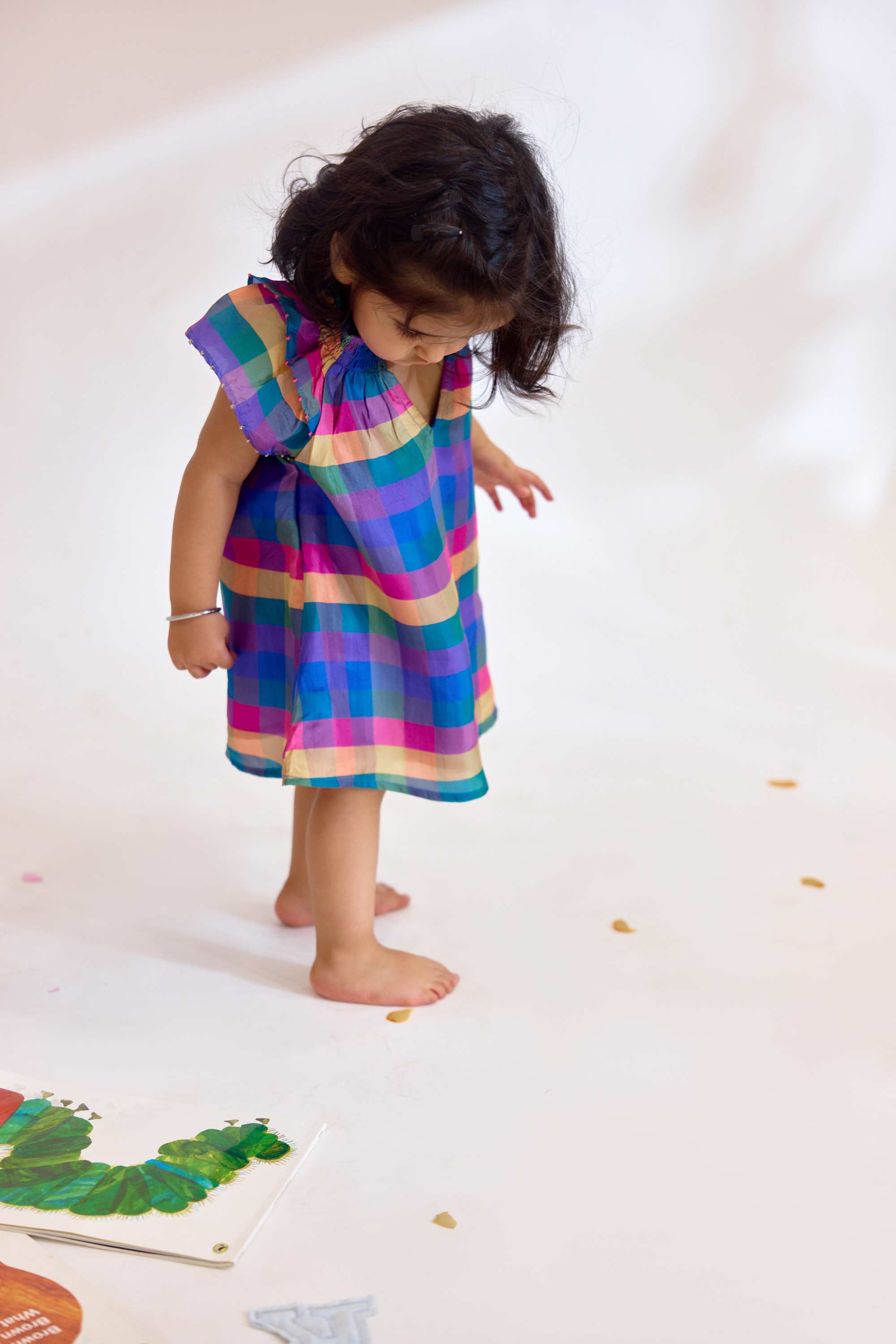 Hockney Dress - Rainbow Check