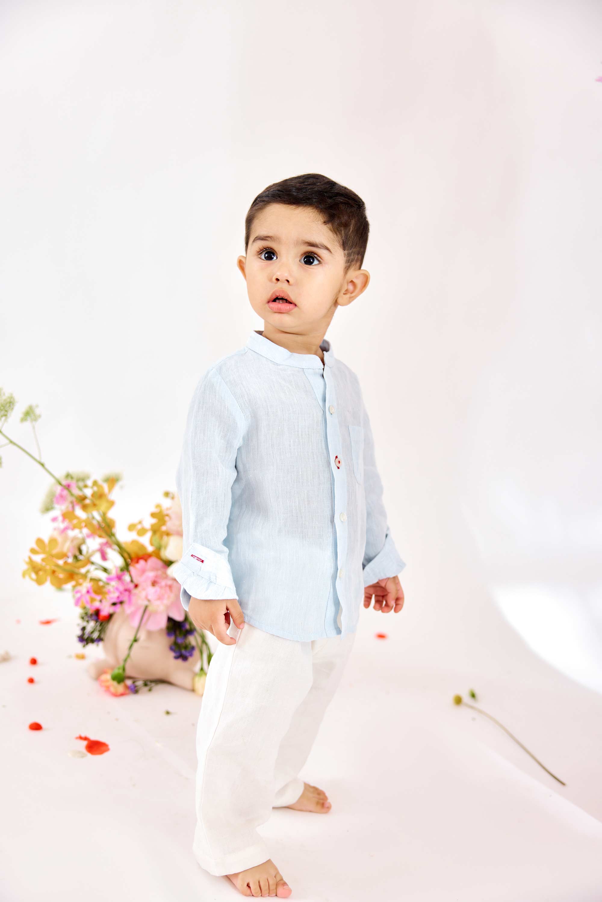 Grahame Shirt - Cornflower & Check