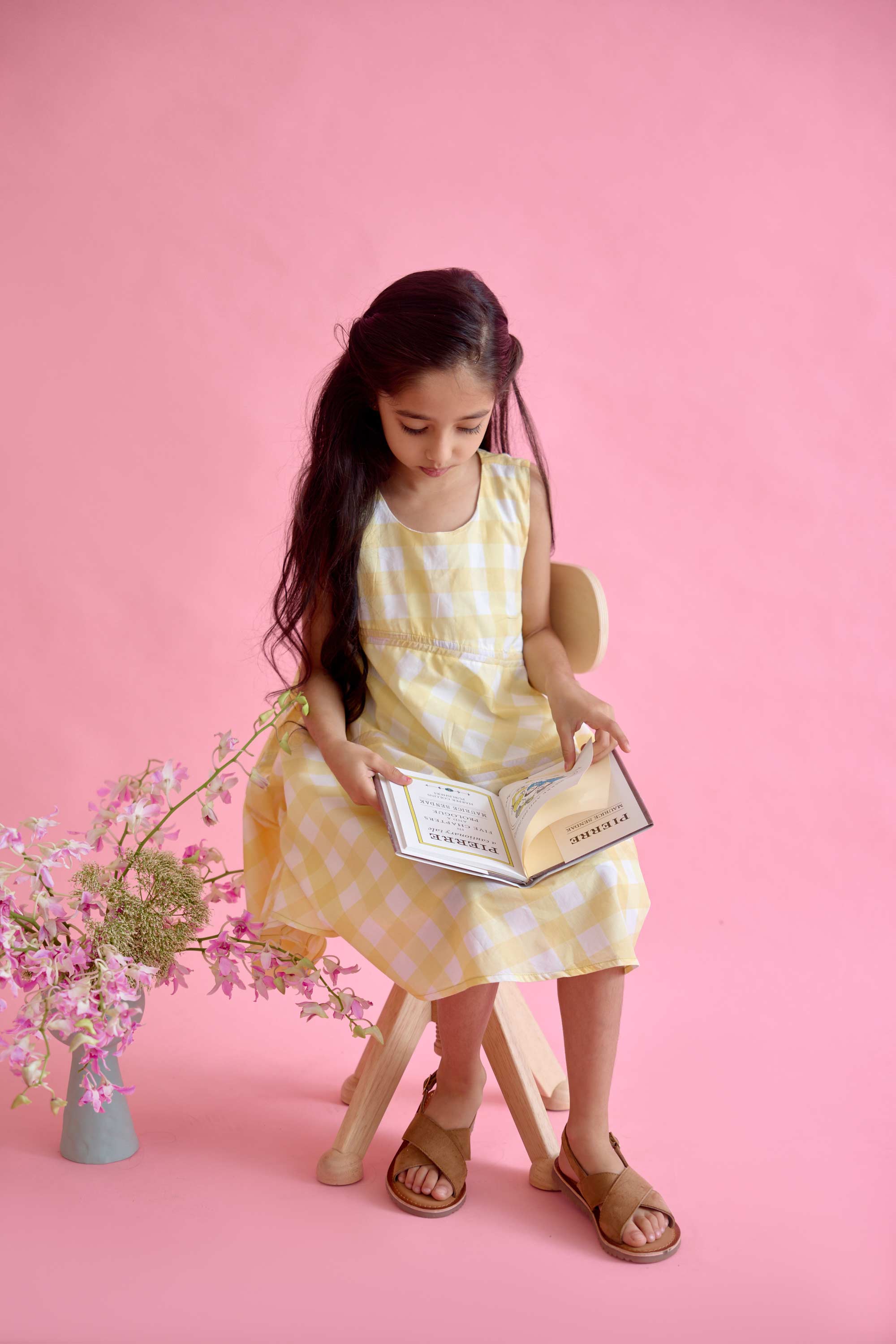 Greenaway Dress - Pencil Grid Check