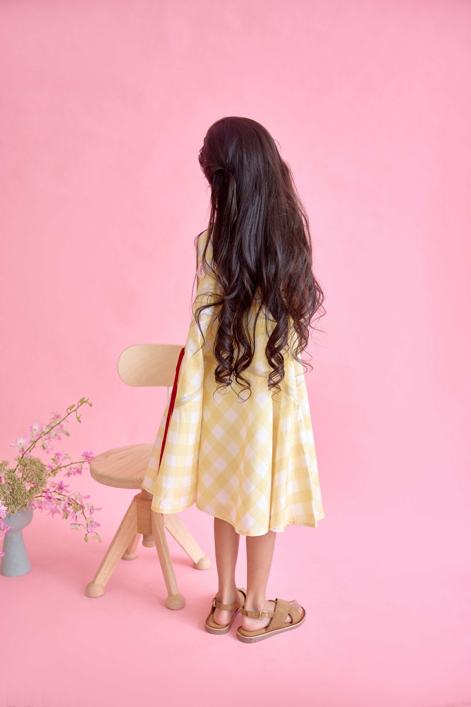 Greenaway Dress - Pencil Grid Check