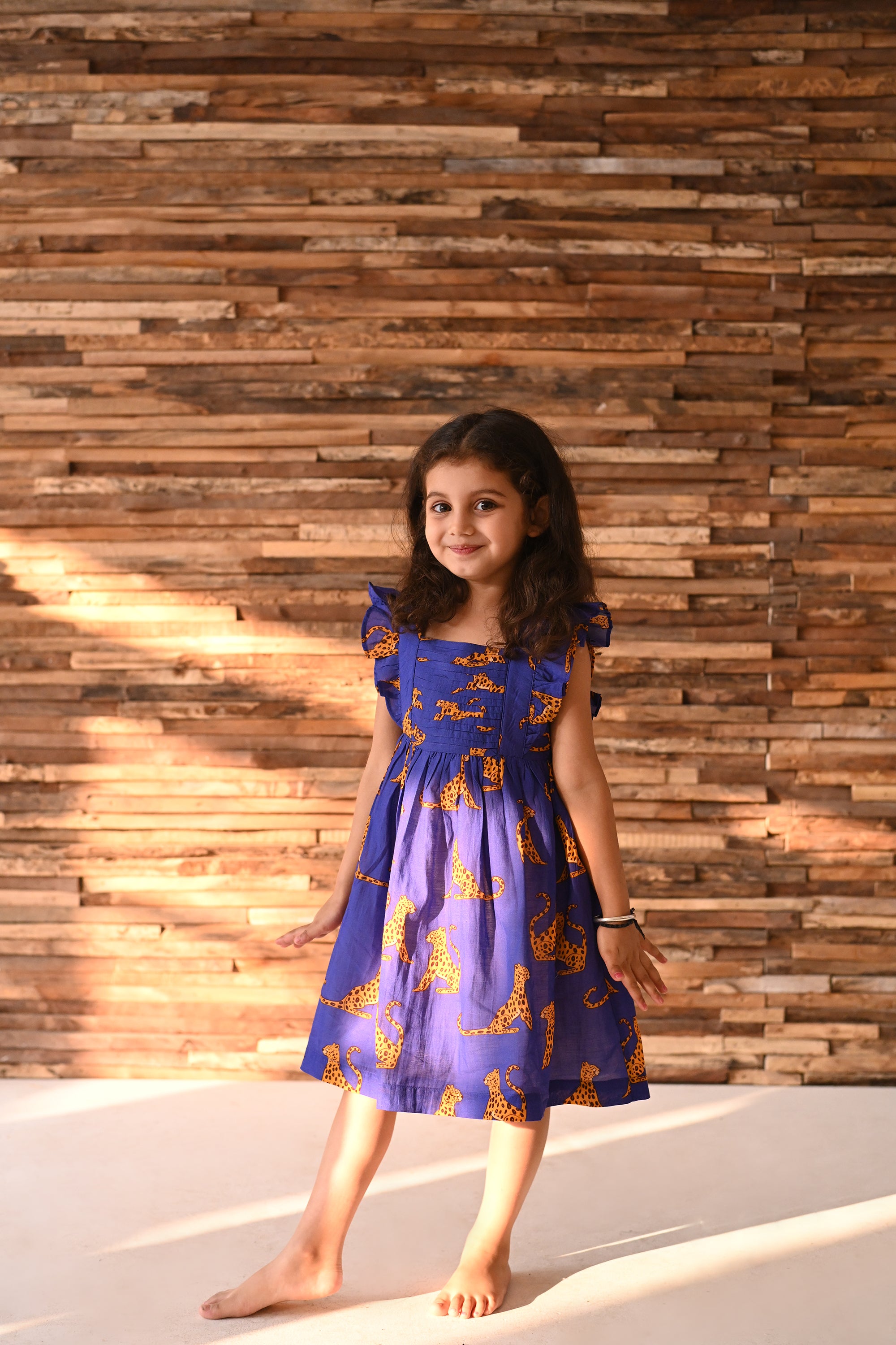 Campbell Leo dress - Blue