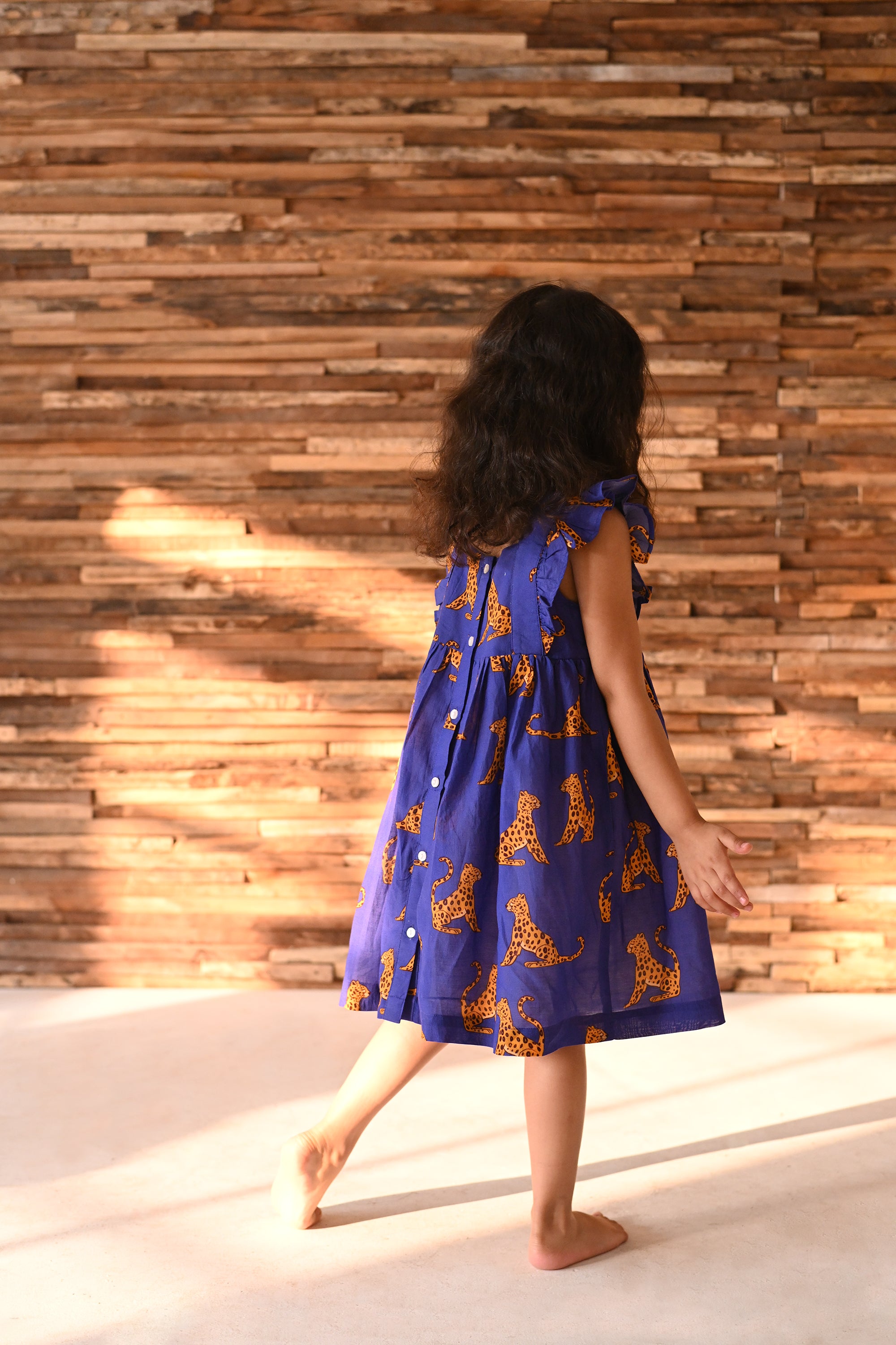 Campbell Leo dress - Blue