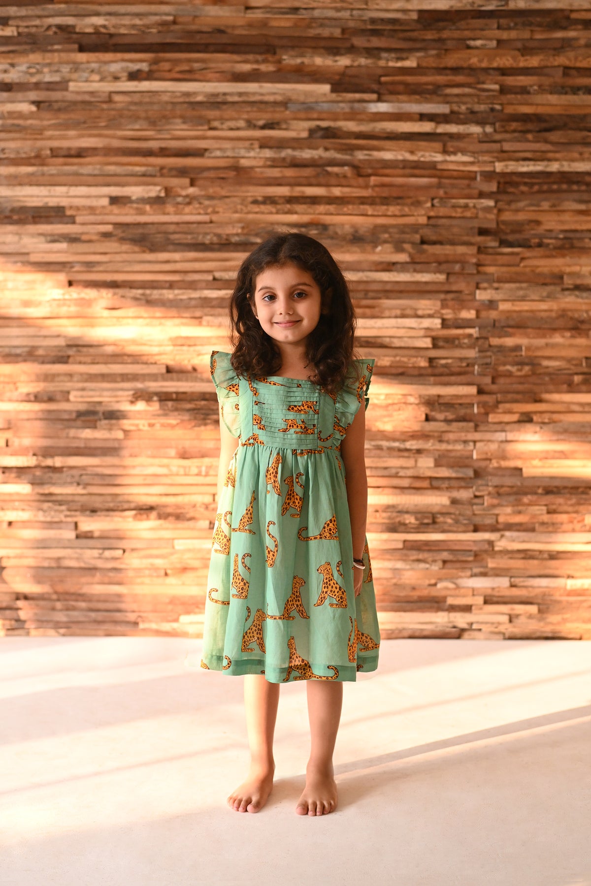 Campbell Leo dress - green