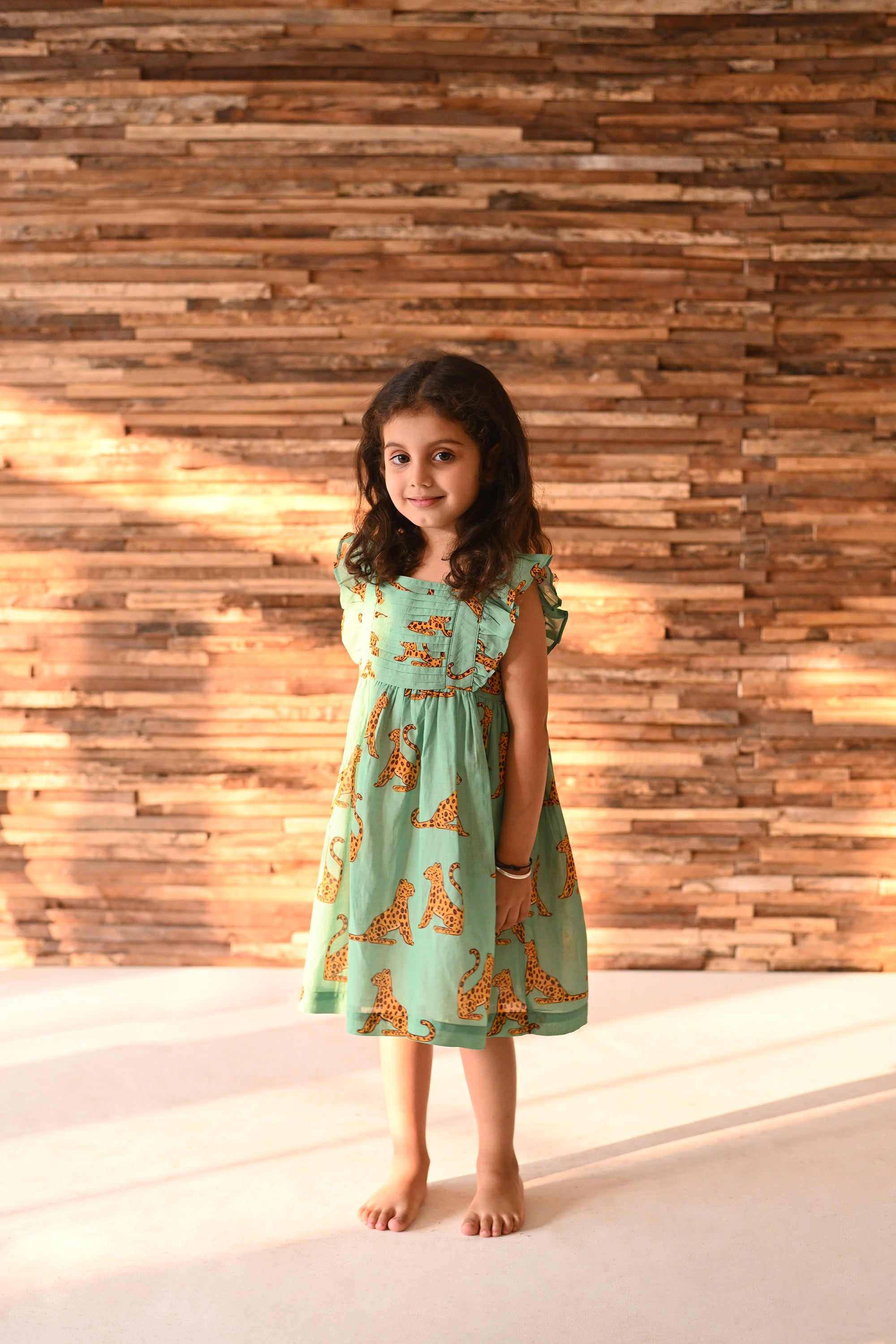 Campbell Leo dress - green