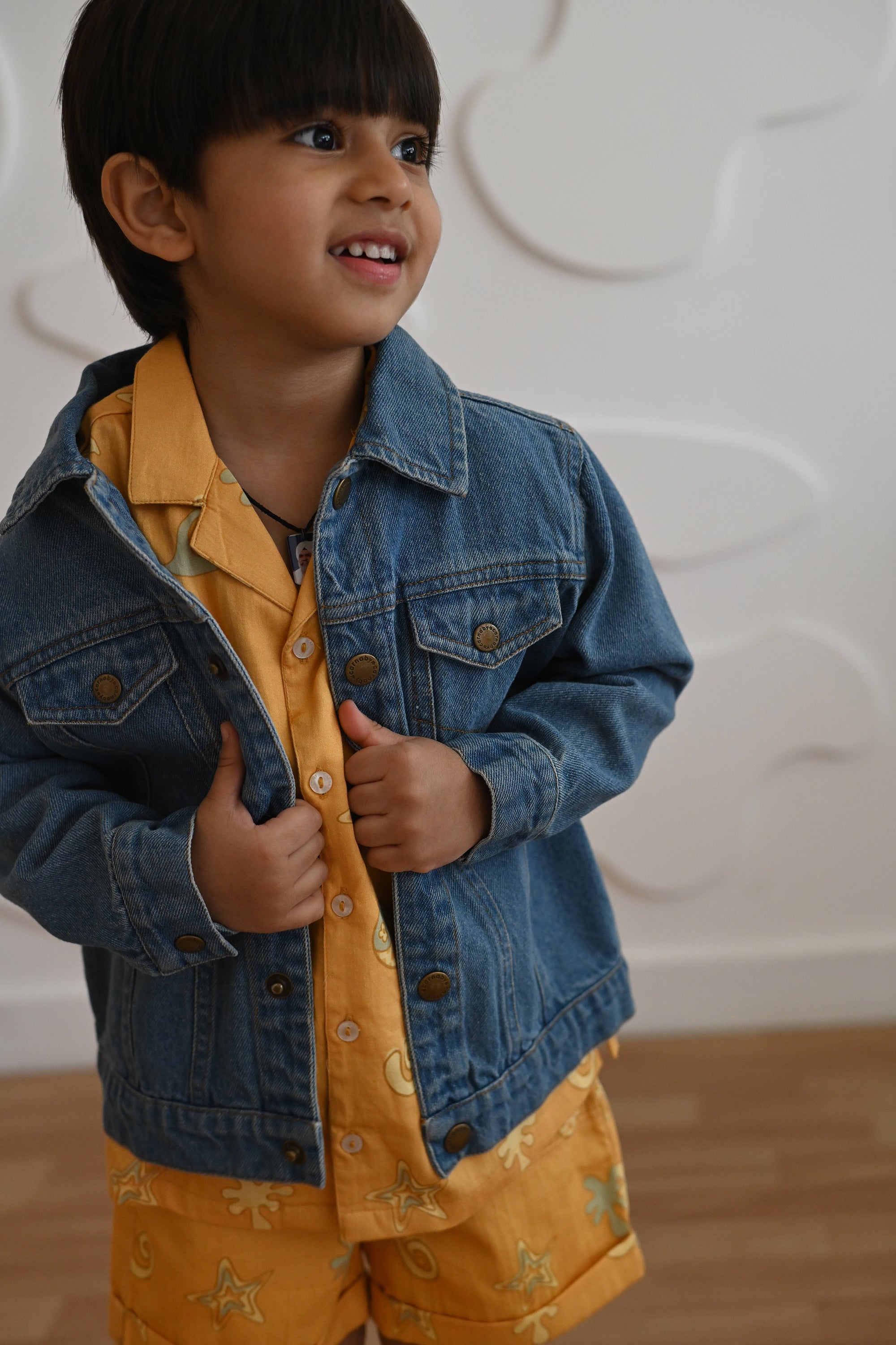 Mustard and Black Classic Denim
