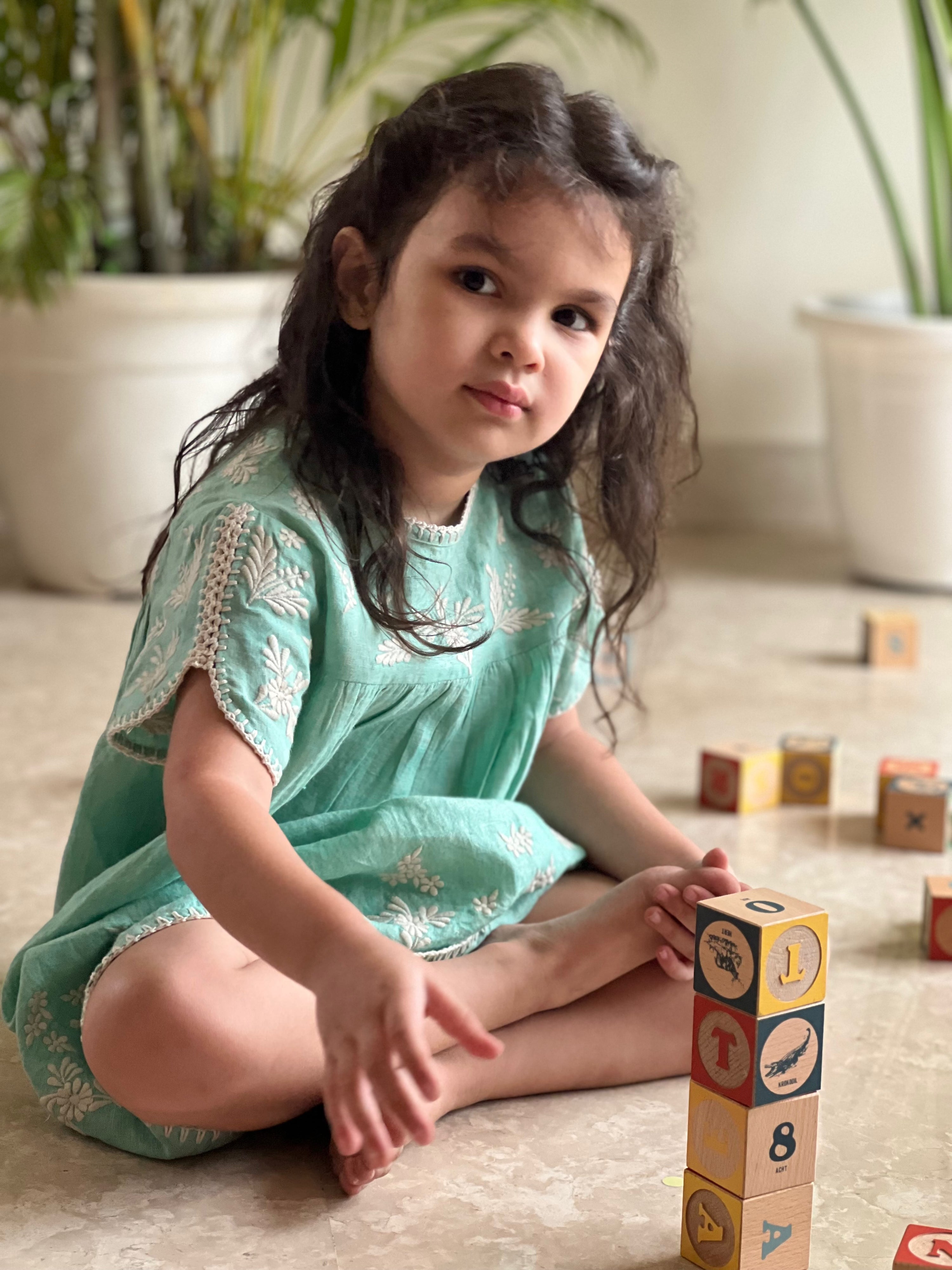 Periwinkle Dress - Aquamarine