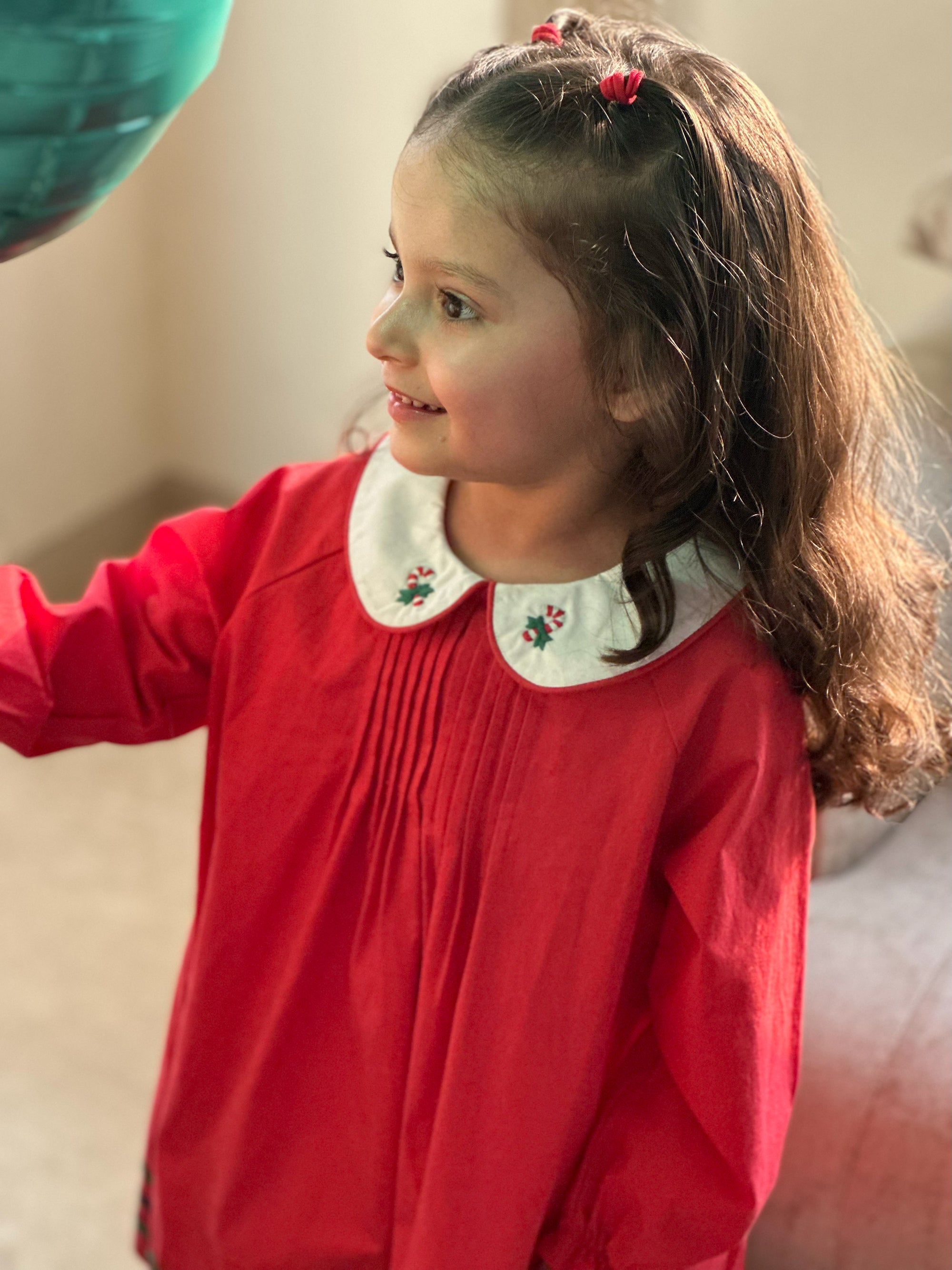 Red Pleated Dress