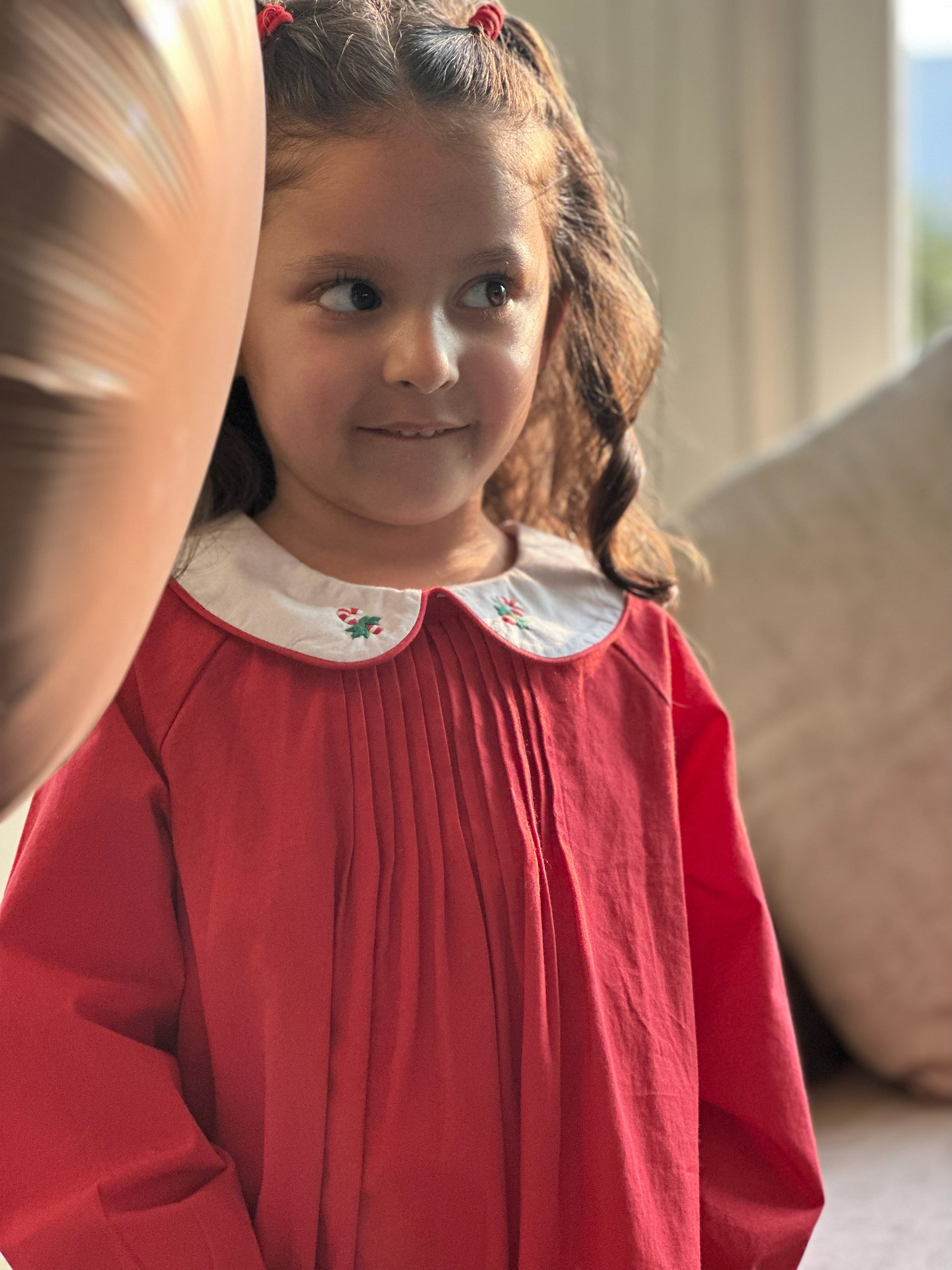 Red Pleated Dress
