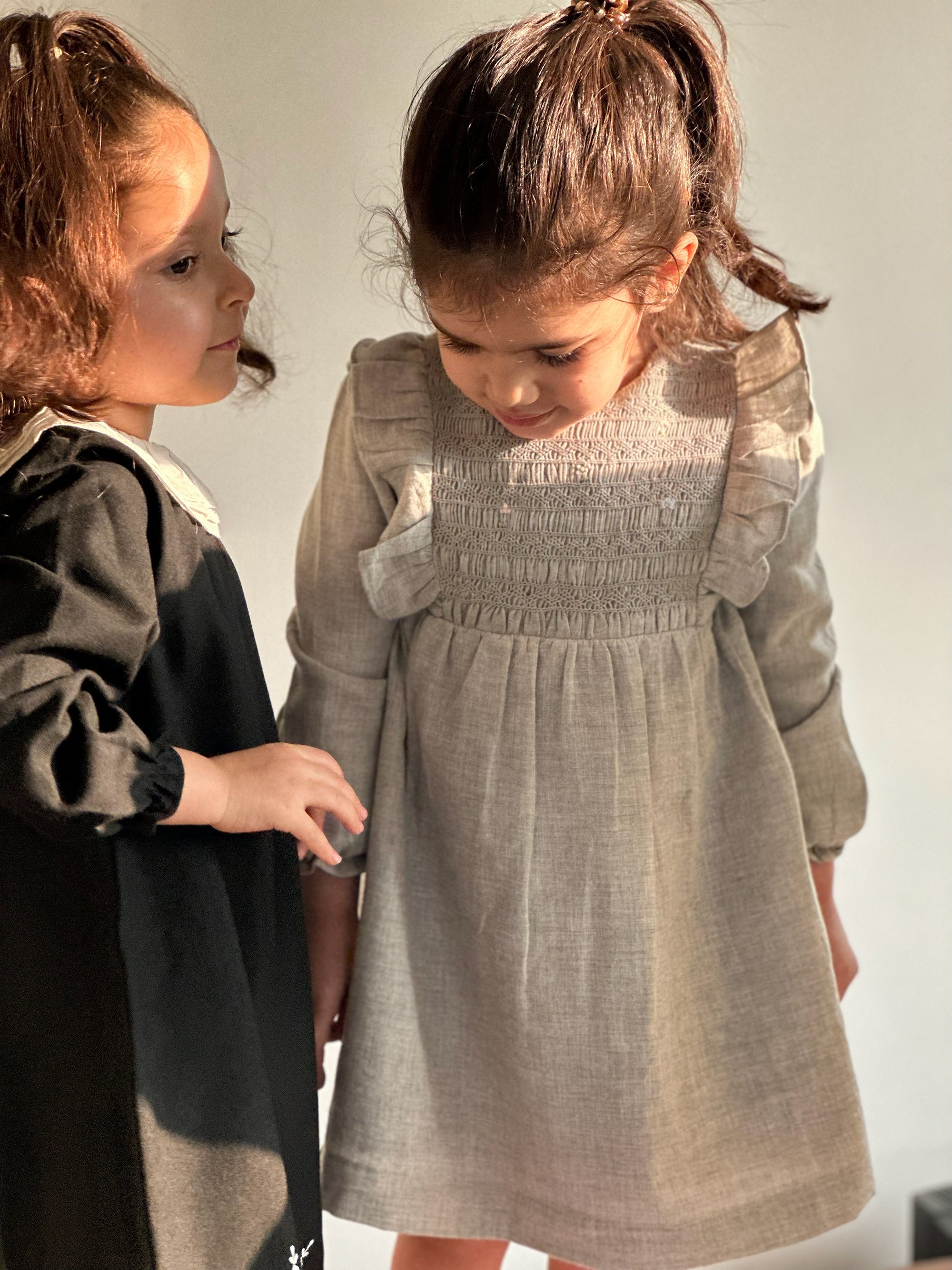 Light Grey Handsmoked Dress