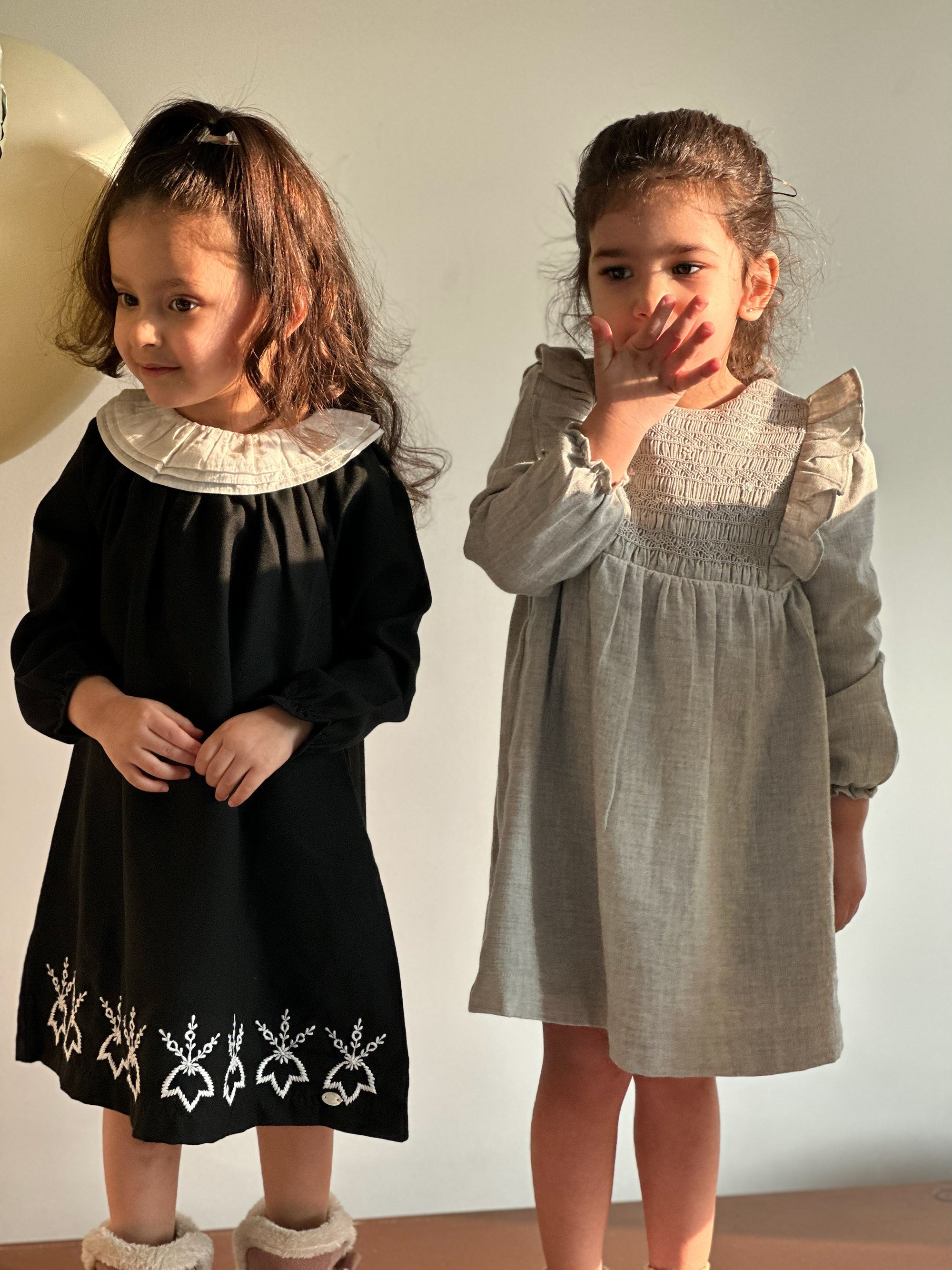 Light Grey Handsmoked Dress
