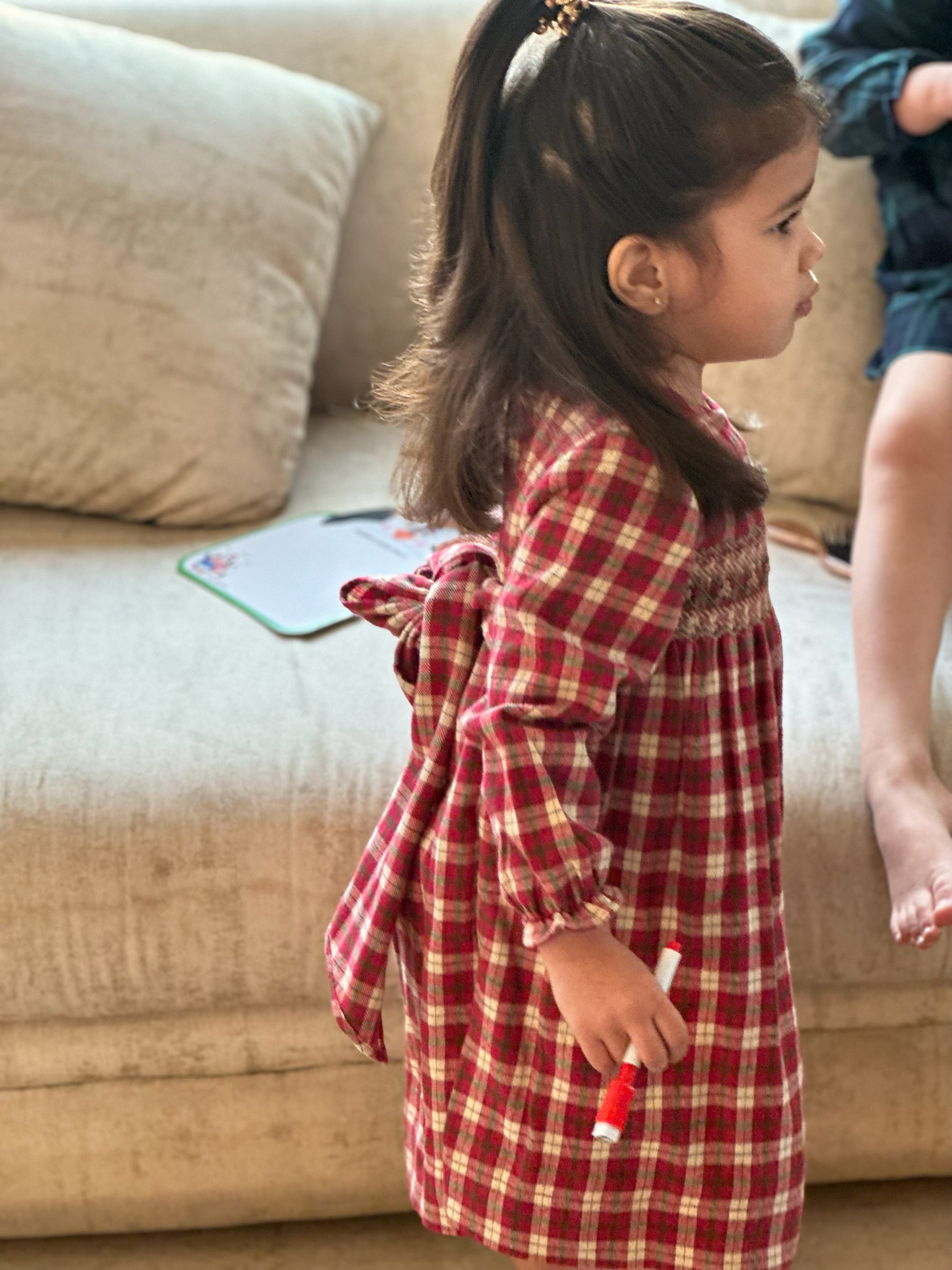 Red Check Chester Dress